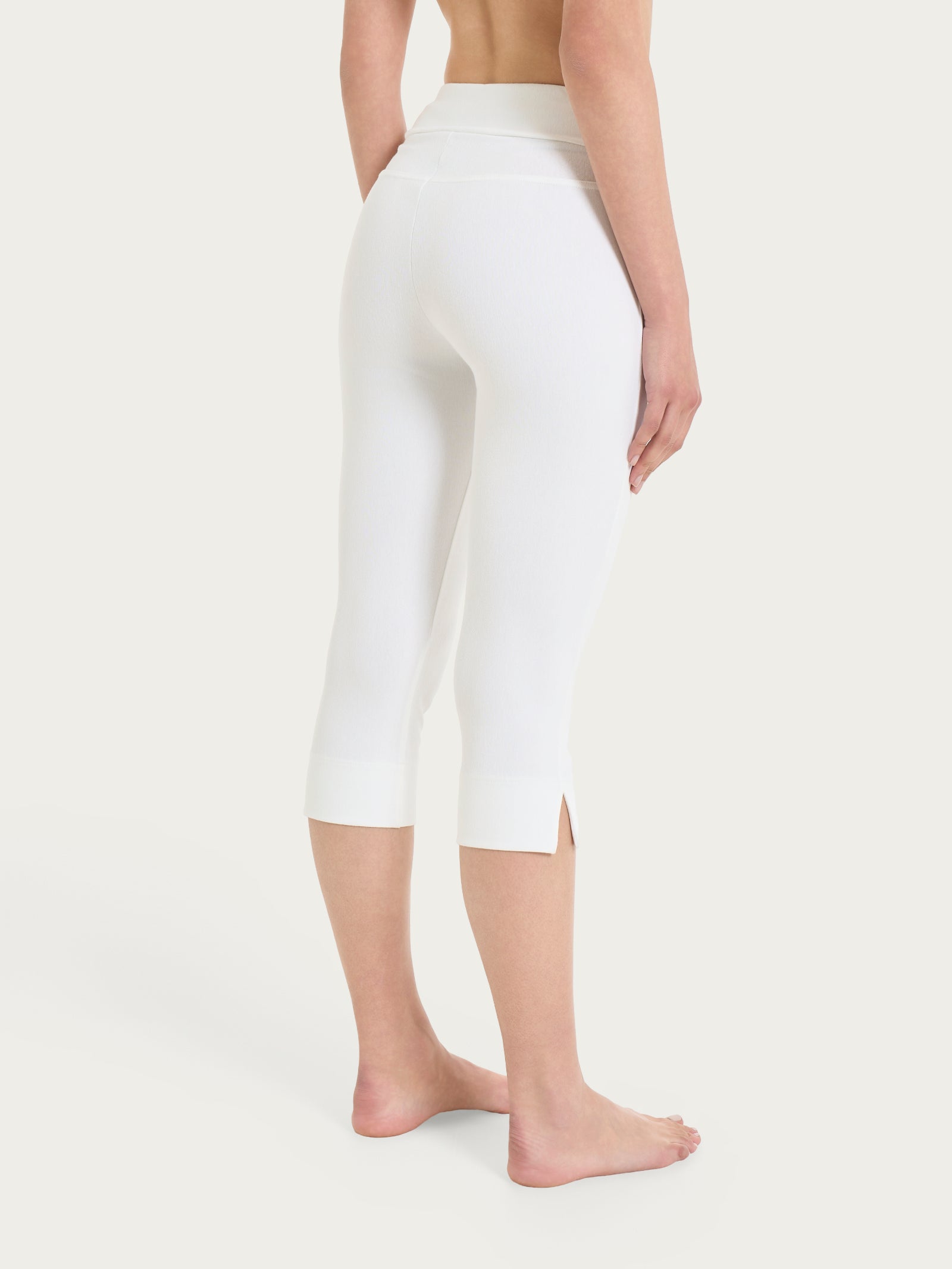 Ragno beYOUtiful leggings pinocchietto bianco denim elasticizzato