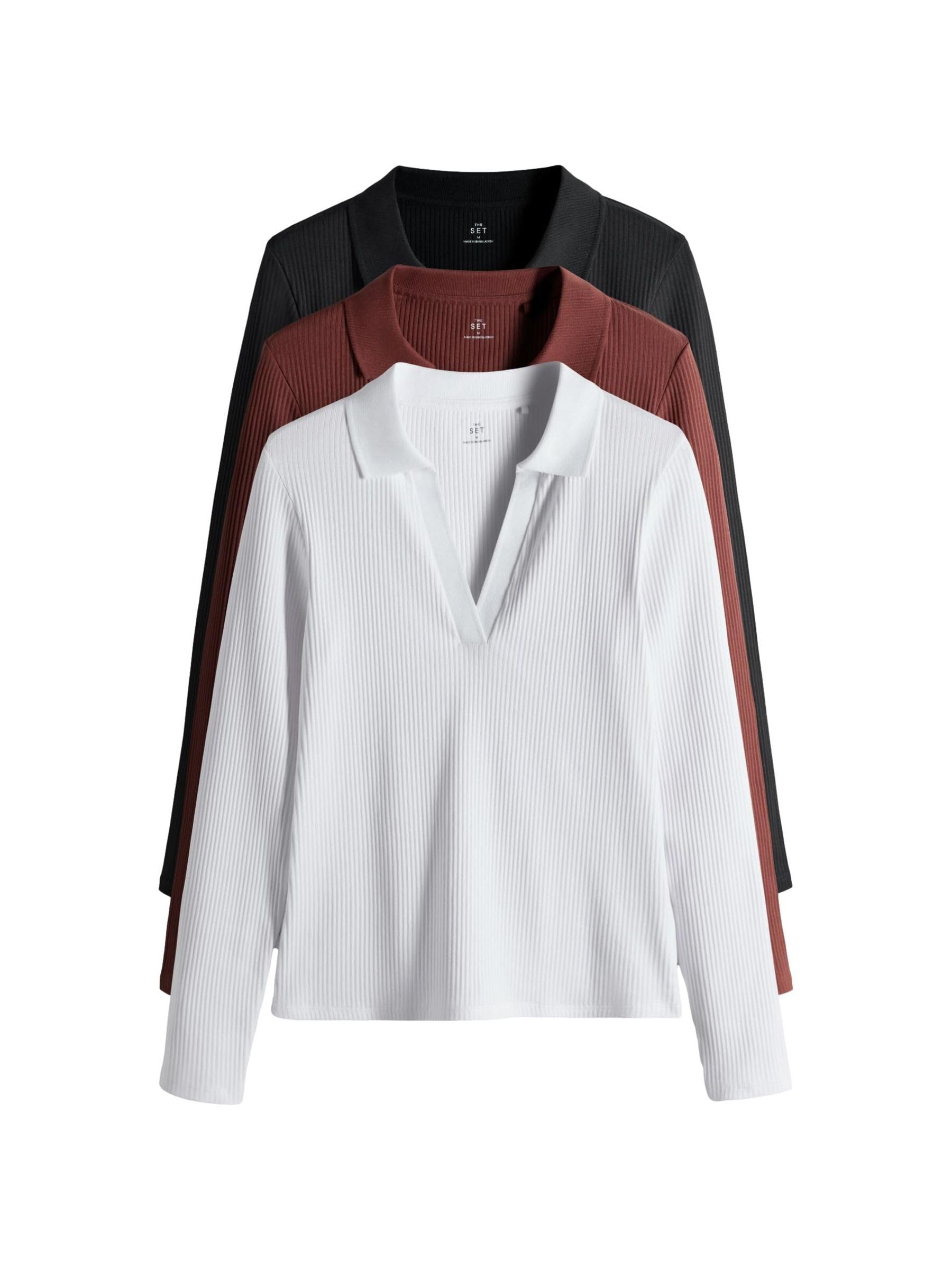 Geo Next The Set 3 polo coste donna manica lunga