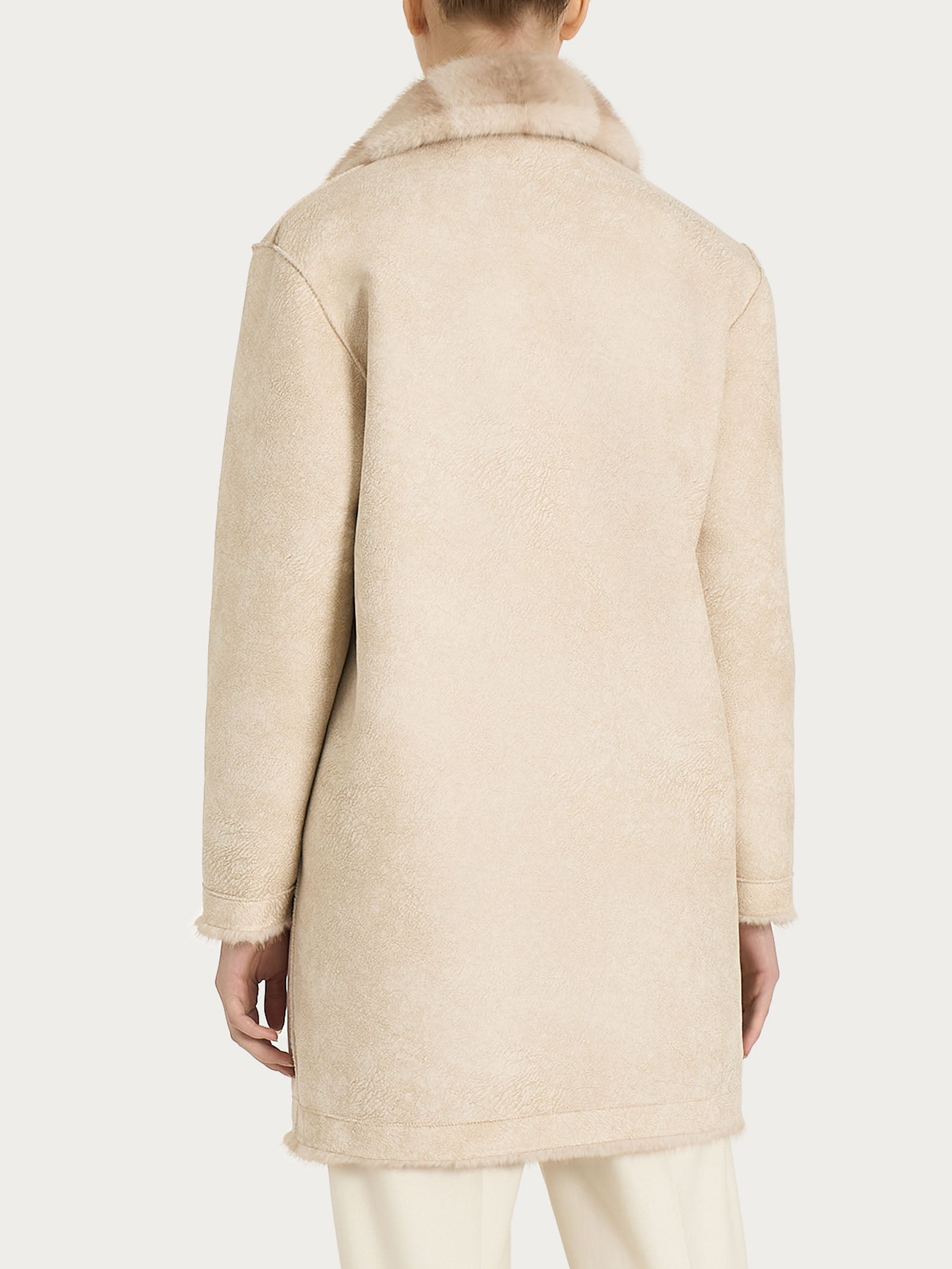 Ragno Comfort Cappotto double-face champignon revers