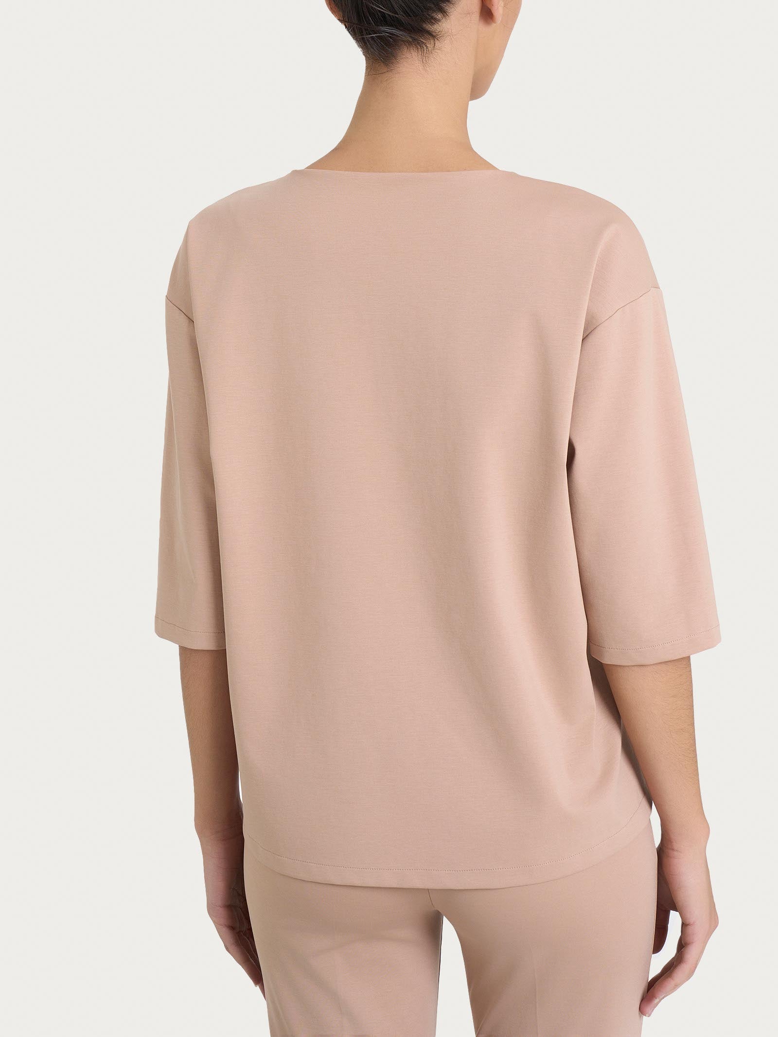 Ragno Compact Light maglia girocollo manica 3/4 warm taupe