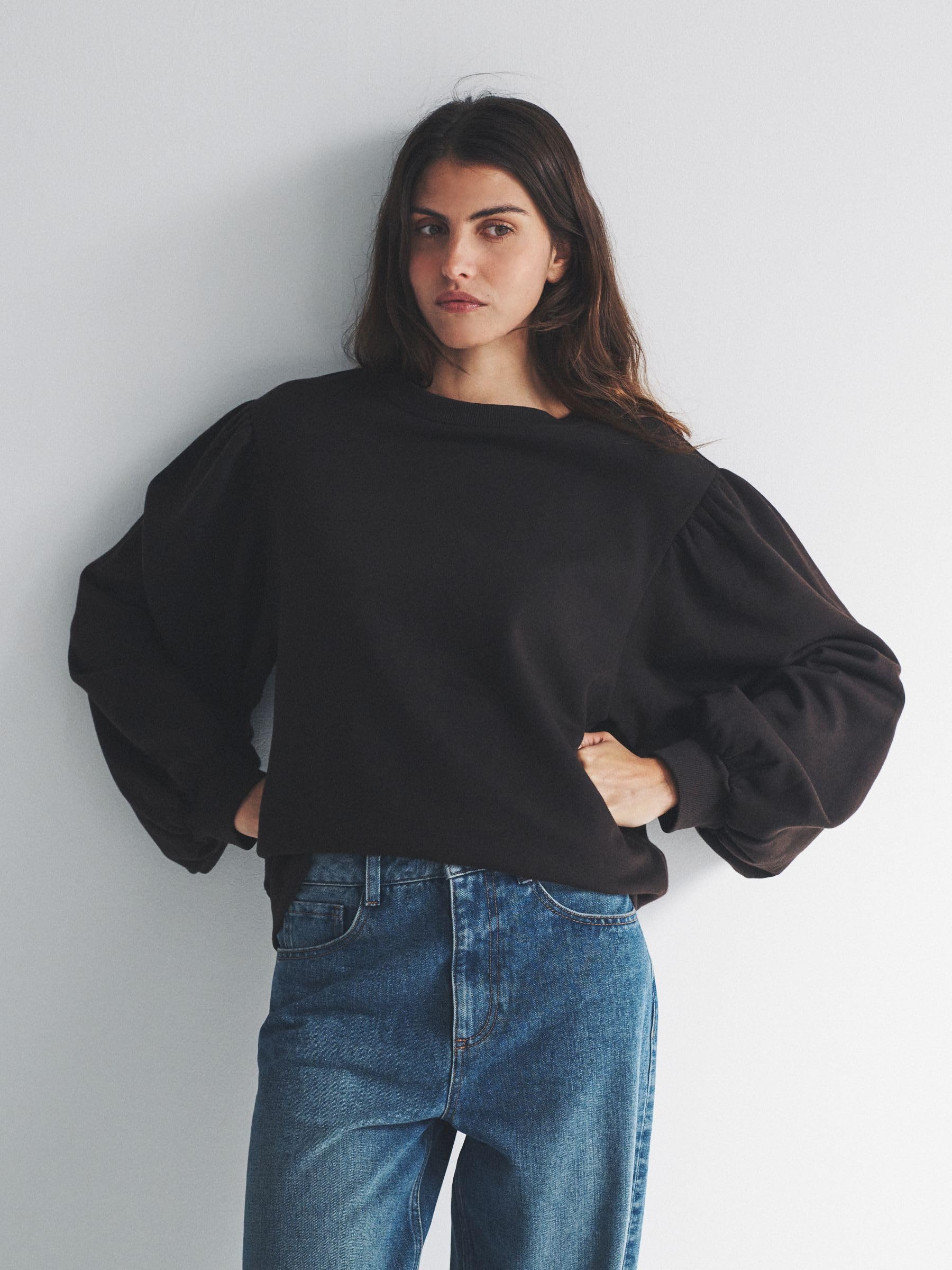 Next The Set felpa girocollo donna oversize 2 pezzi