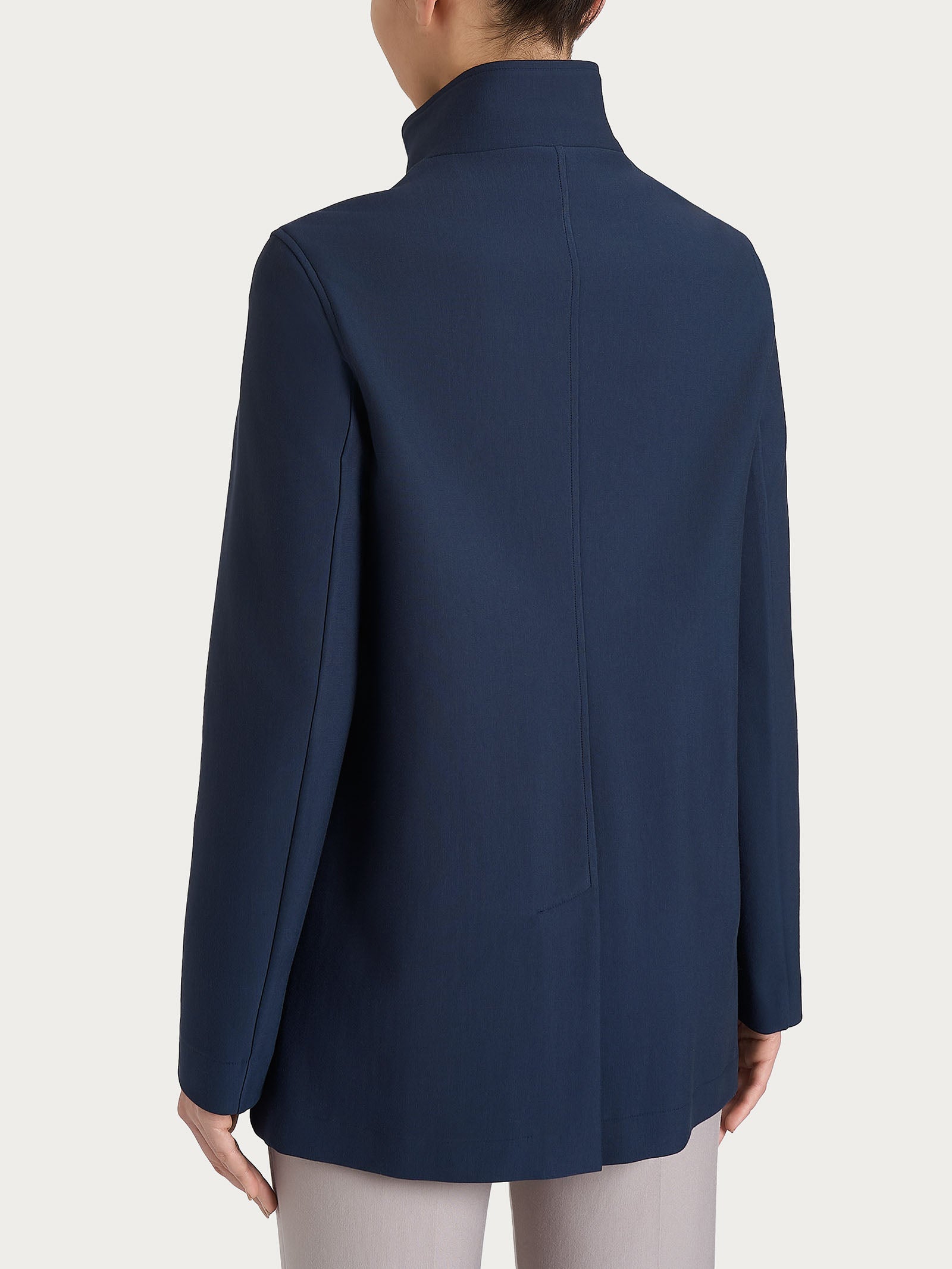 Ragno Compact Giacca cappotto corto blu persia con bottoni