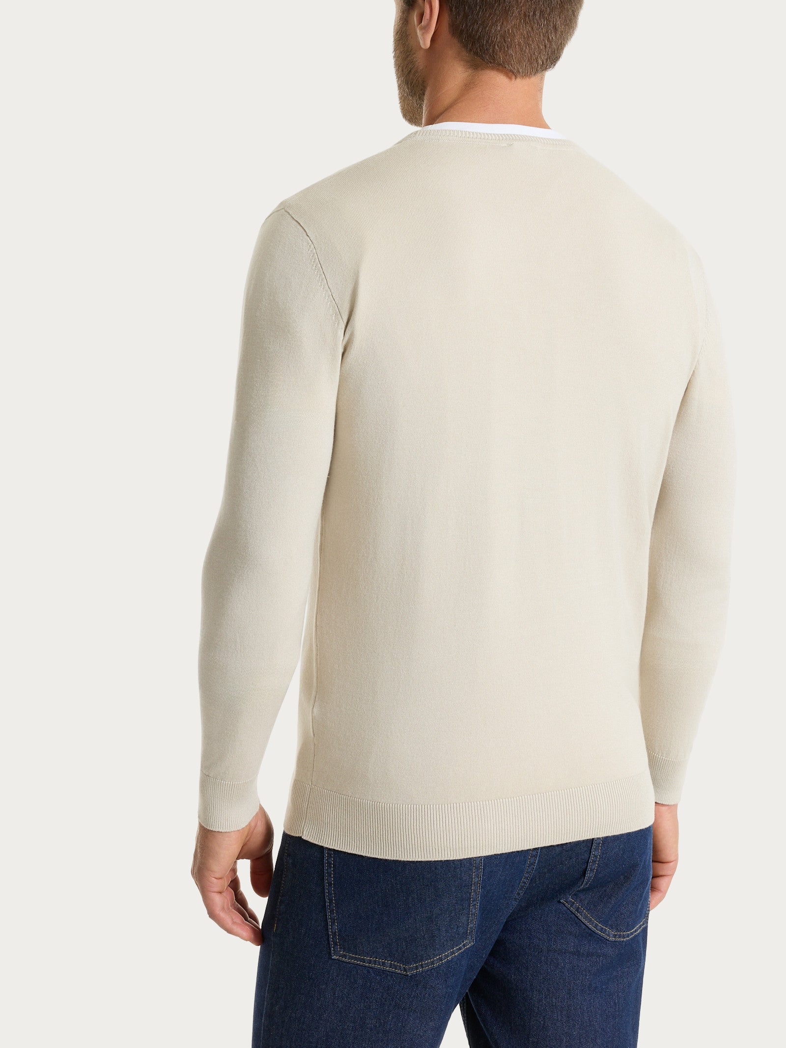 Ragno Summertime pull girocollo uomo Champignon