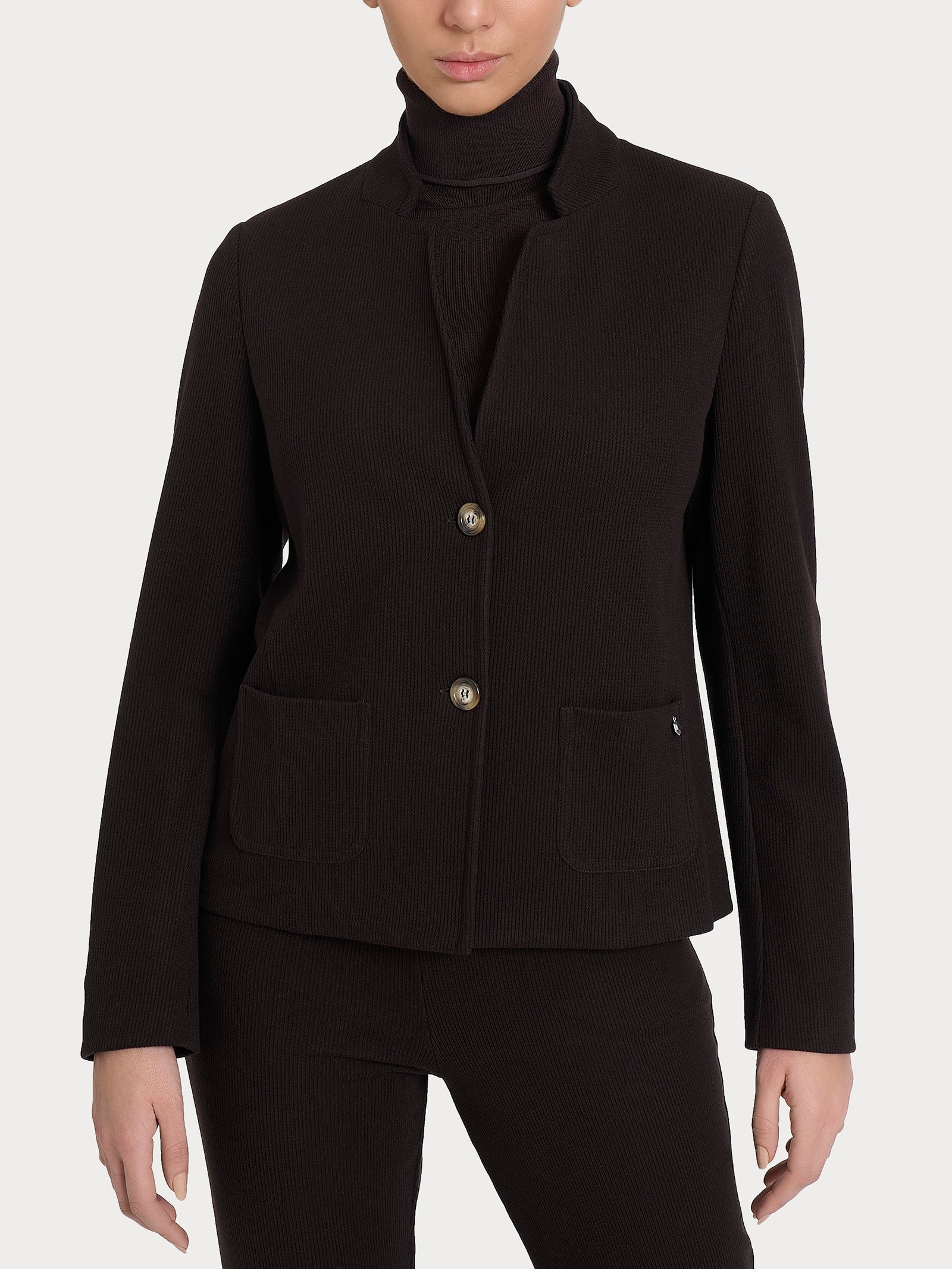 Ragno Relaxed Wardrobe blazer corto marrone chocolate