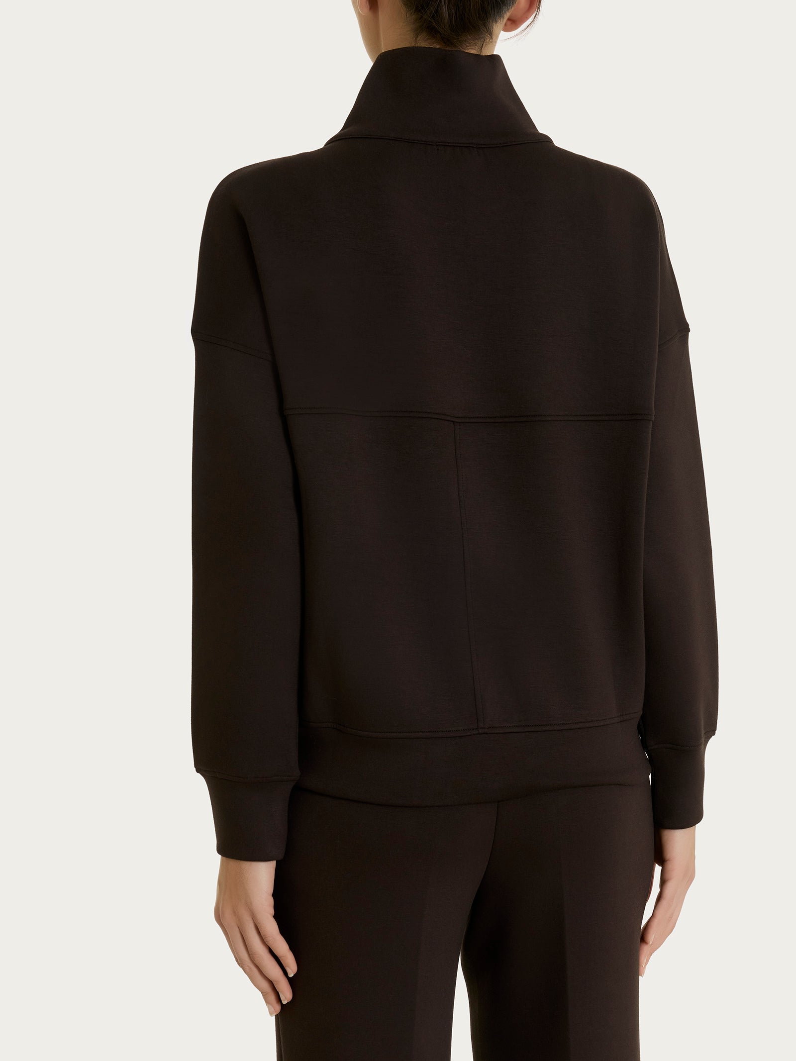 Ragno Comfort giacchina zip scuba marrone chocolate