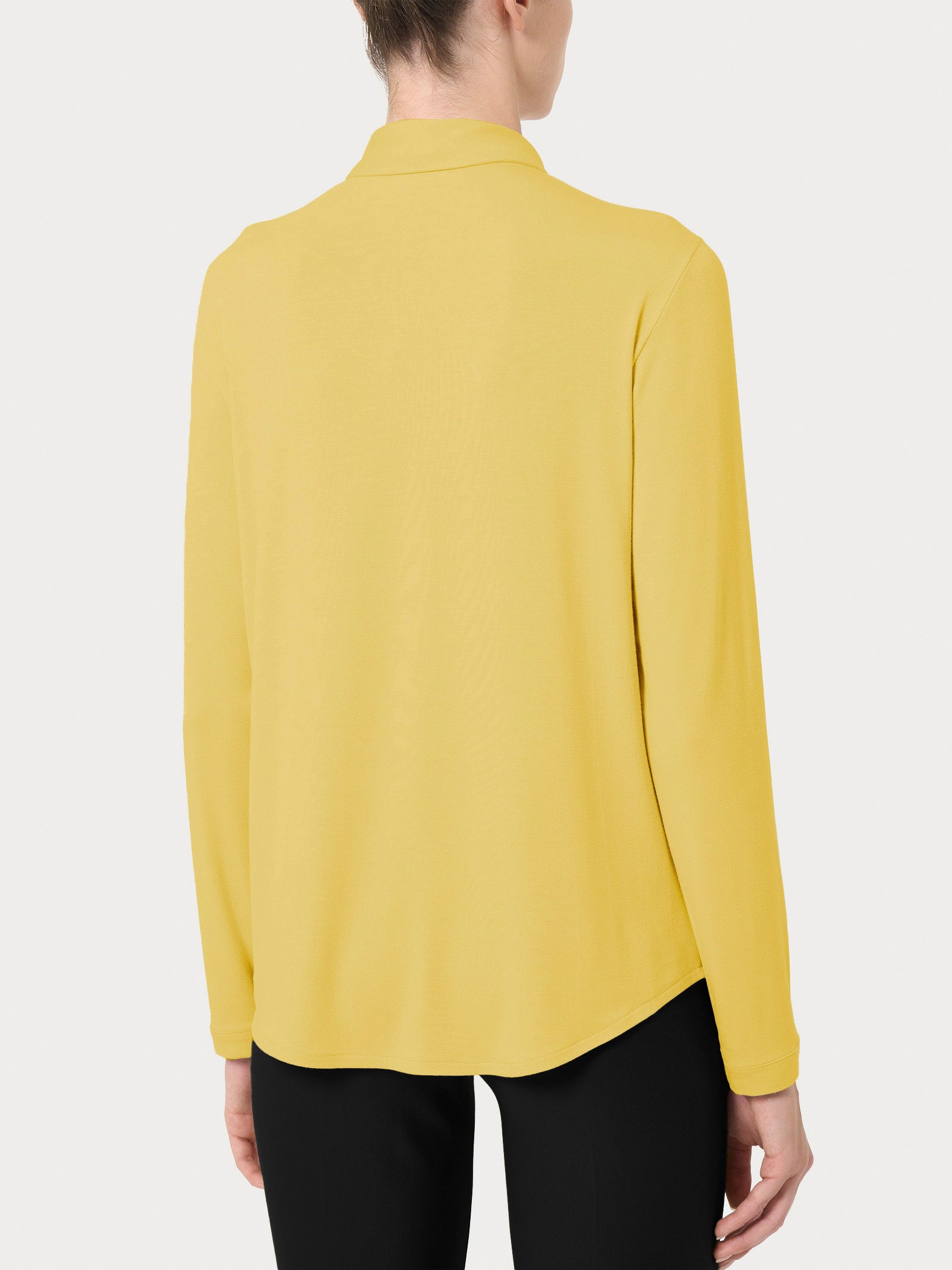 Ragno Eco Viscosa camicia manica lunga Oil Yellow viscosa