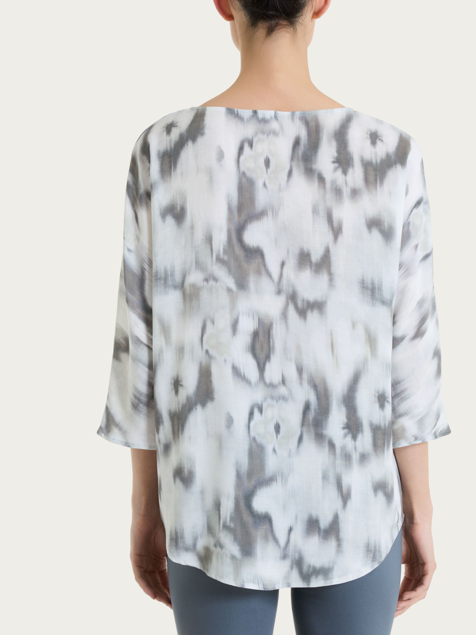 Ragno EcoSeta blusa 3/4 Fant. Turbulence fantasia morbida