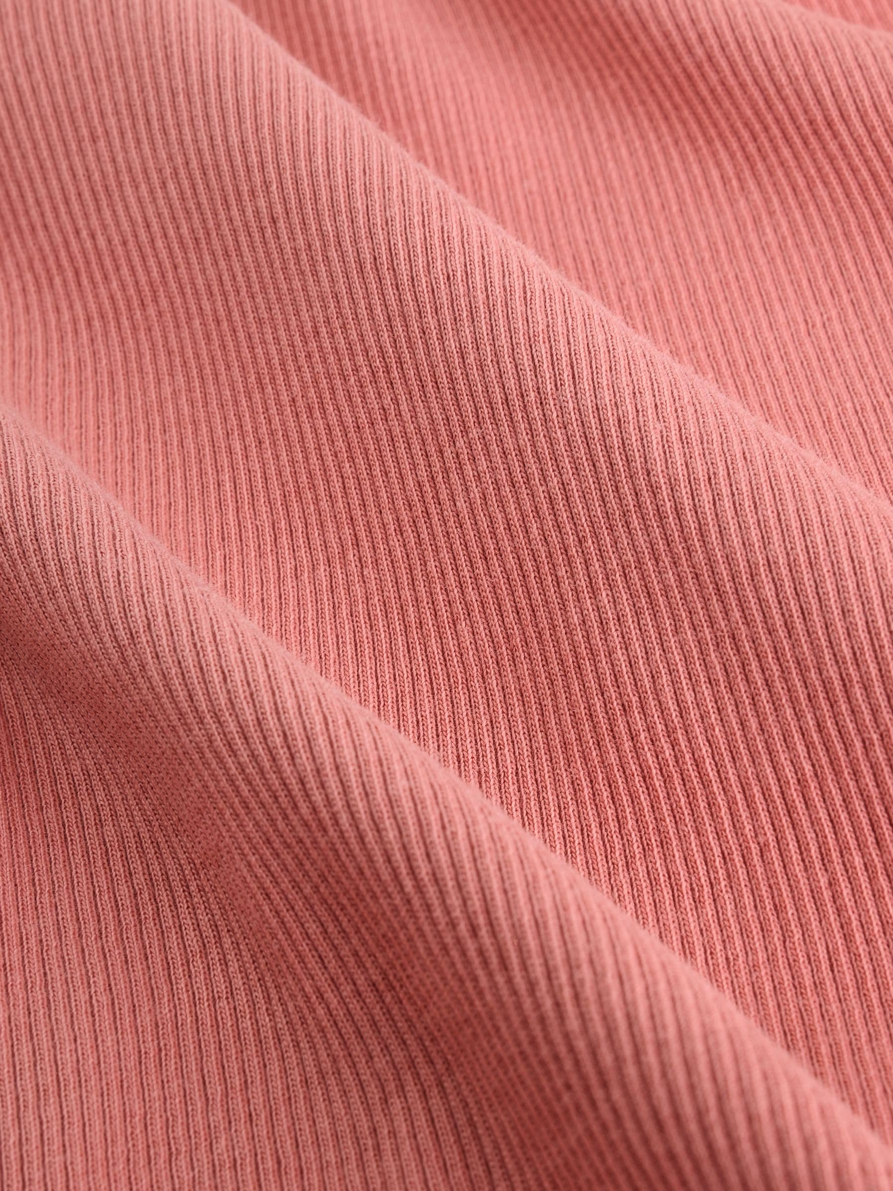 Next 3 top bambina coste maniche lunghe 3 anni nero rosa