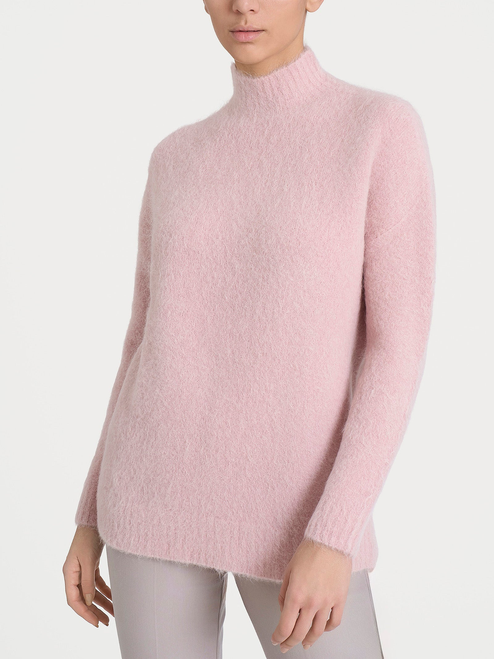Ragno Merino Soft Lupetto maglia rosa misto alpaca