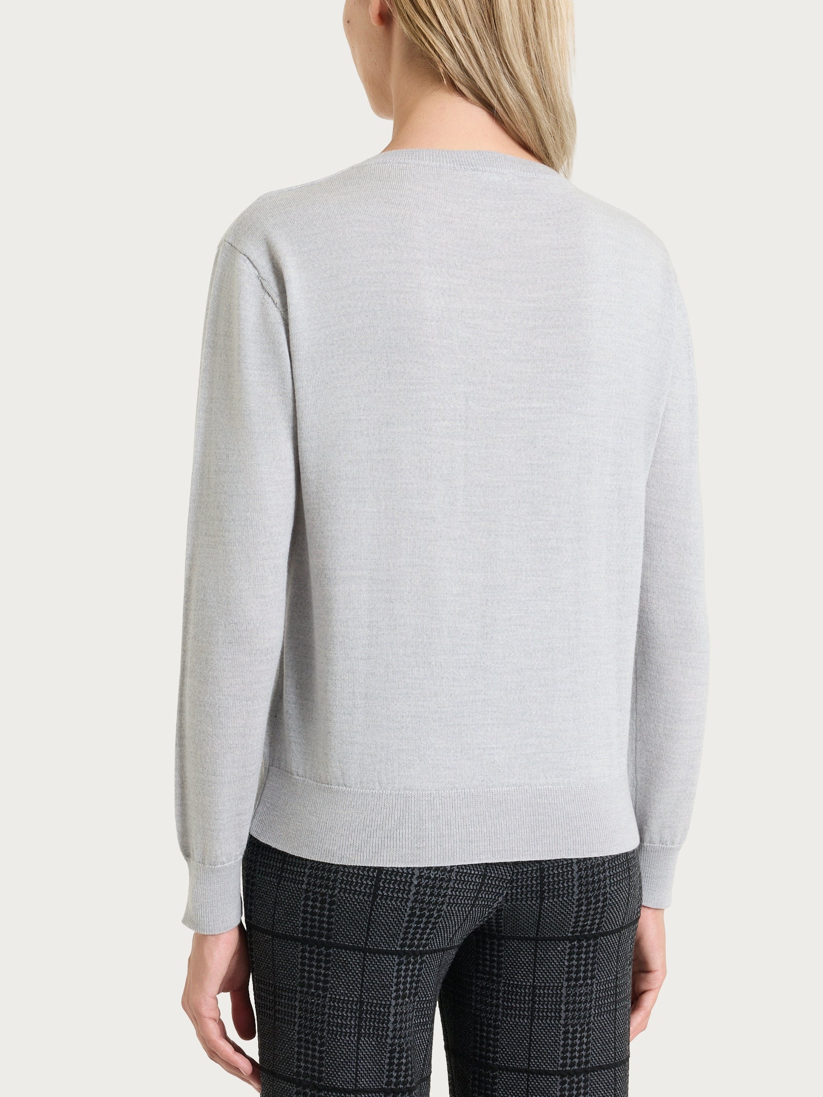 Ragno Merino Soft maglia barchetta grey mel lana
