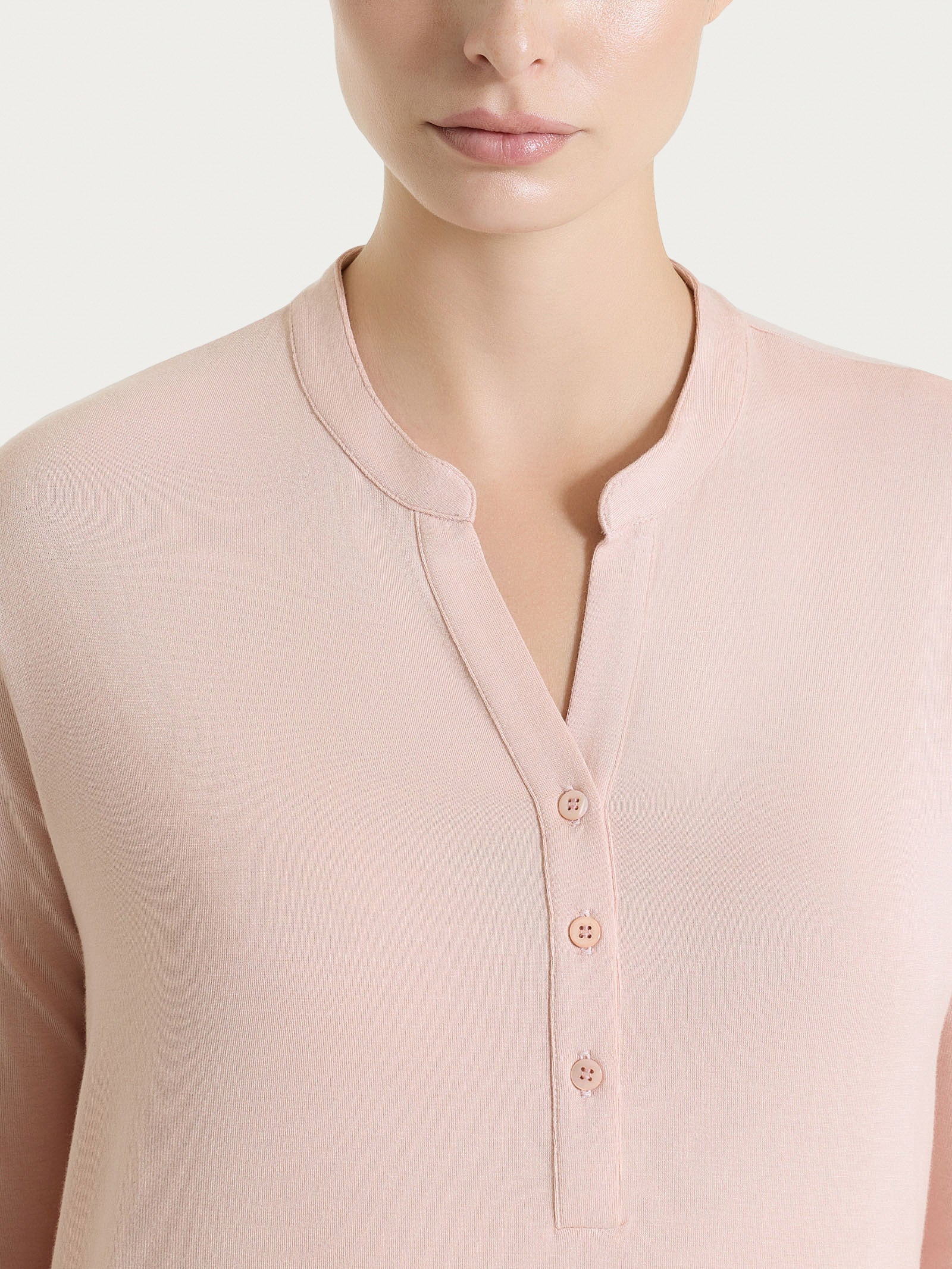 Ragno Viscosa Summer Maglietta Manica 3/4 Cameo Rose Viscosa