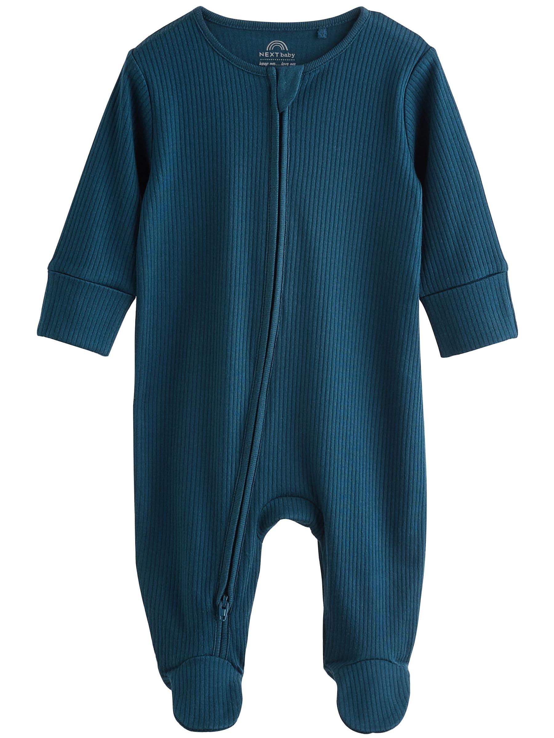 Next tutine neonato zip 6-9 mesi 3 pezzi cotone