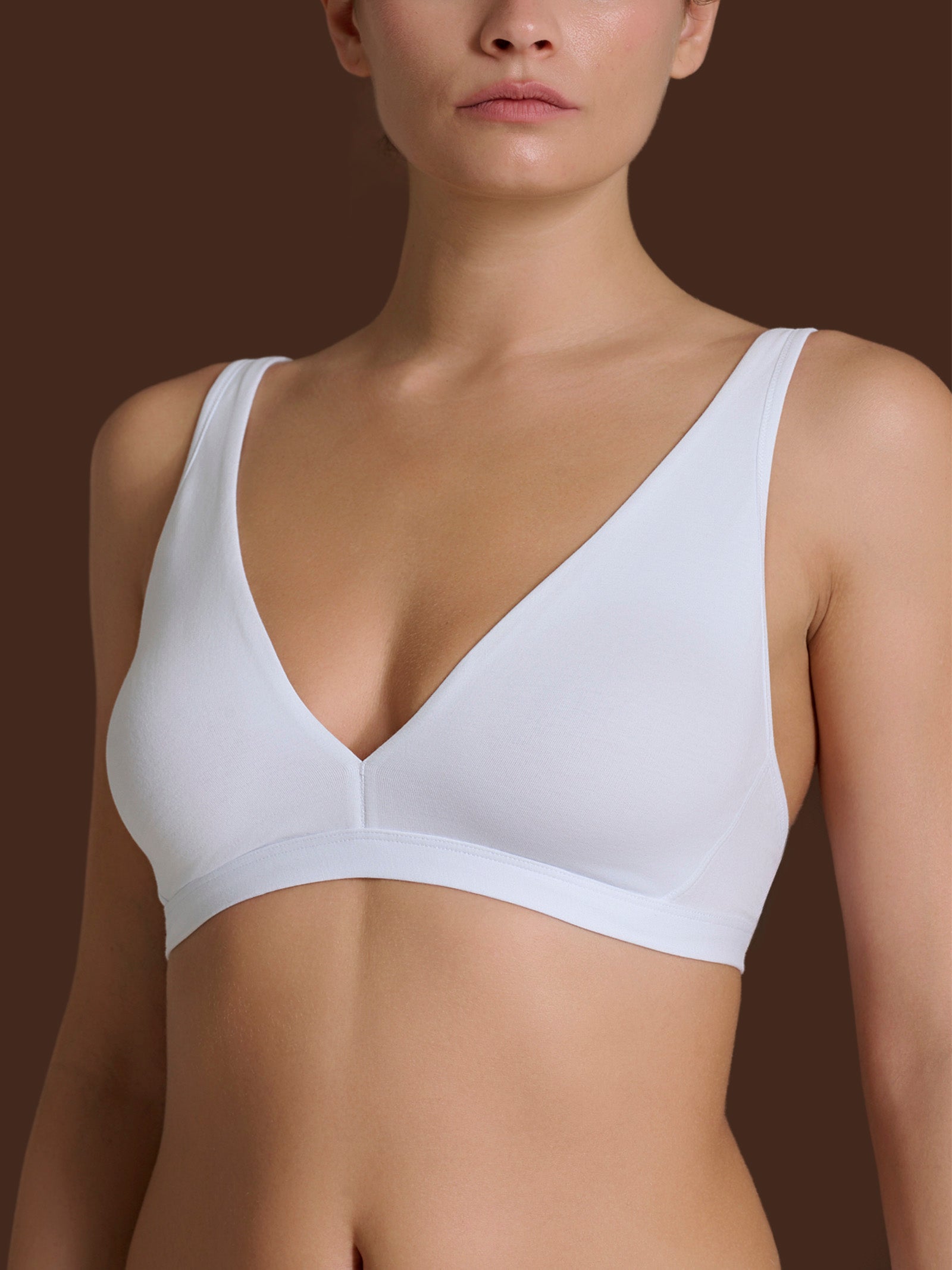 Ragno beYOUtiful Bralette reggiseno bianco cotone