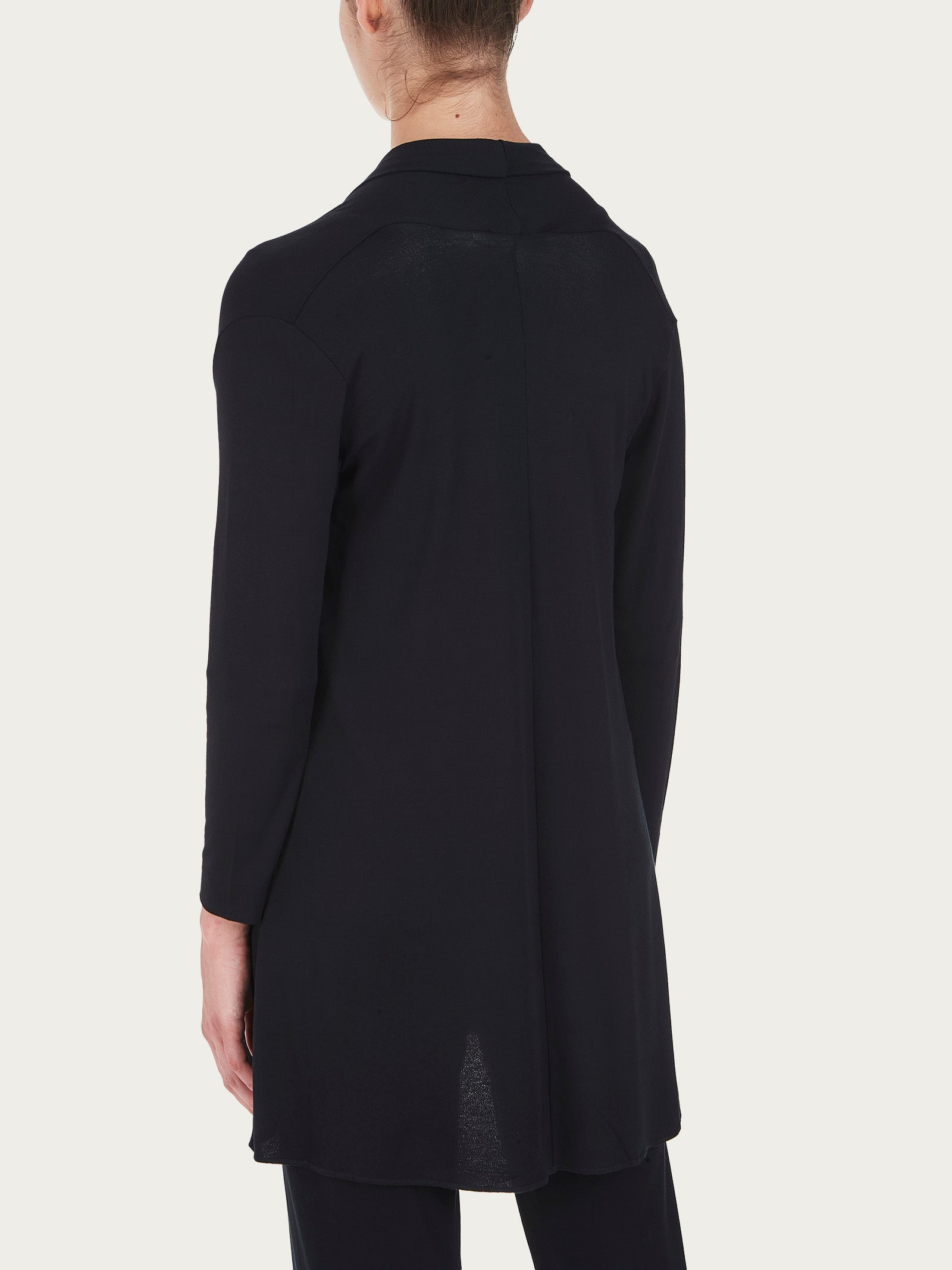 Ragno Viscosa Summer cardigan lungo donna nero fresco