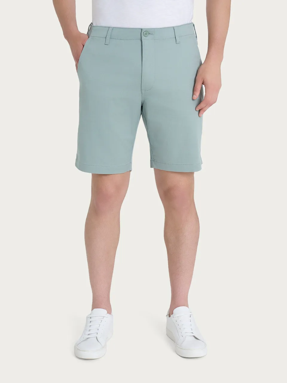 Ragno Comfort Bermuda Cotone Uomo Iceberg Green