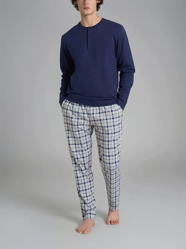 Ragno Jersey Cotone pigiama serafino tartan High-rise cotone