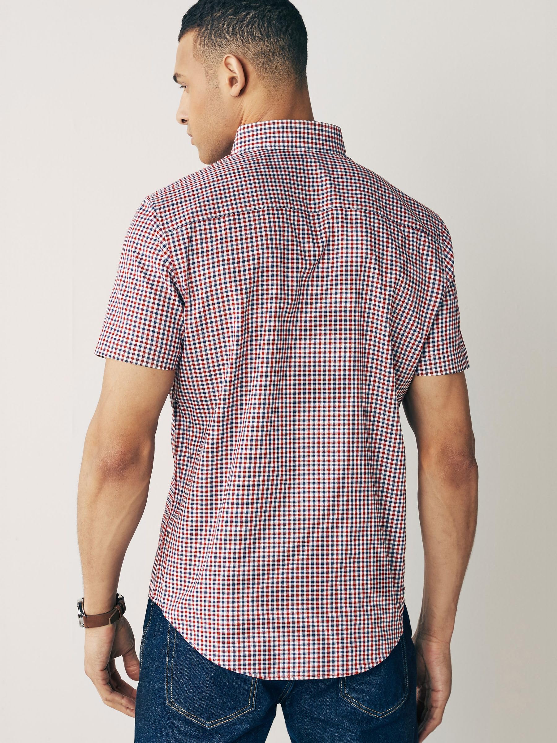 Geo Next camicia uomo oxford maniche corte regular fit