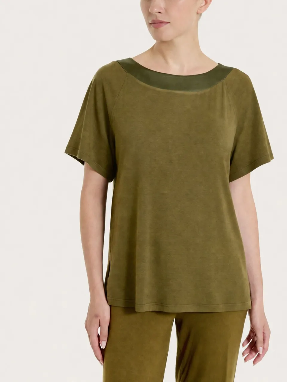 Ragno Viscosa Summer maglietta viscosa dark olive