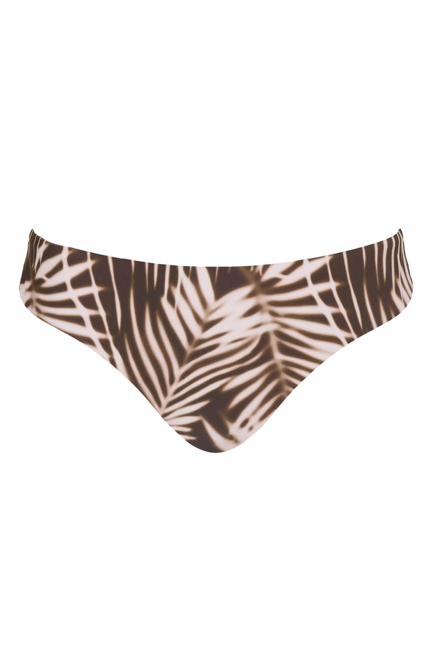 Goldenpoint Wild Charme slip bikini fianco basso foliage bicolore