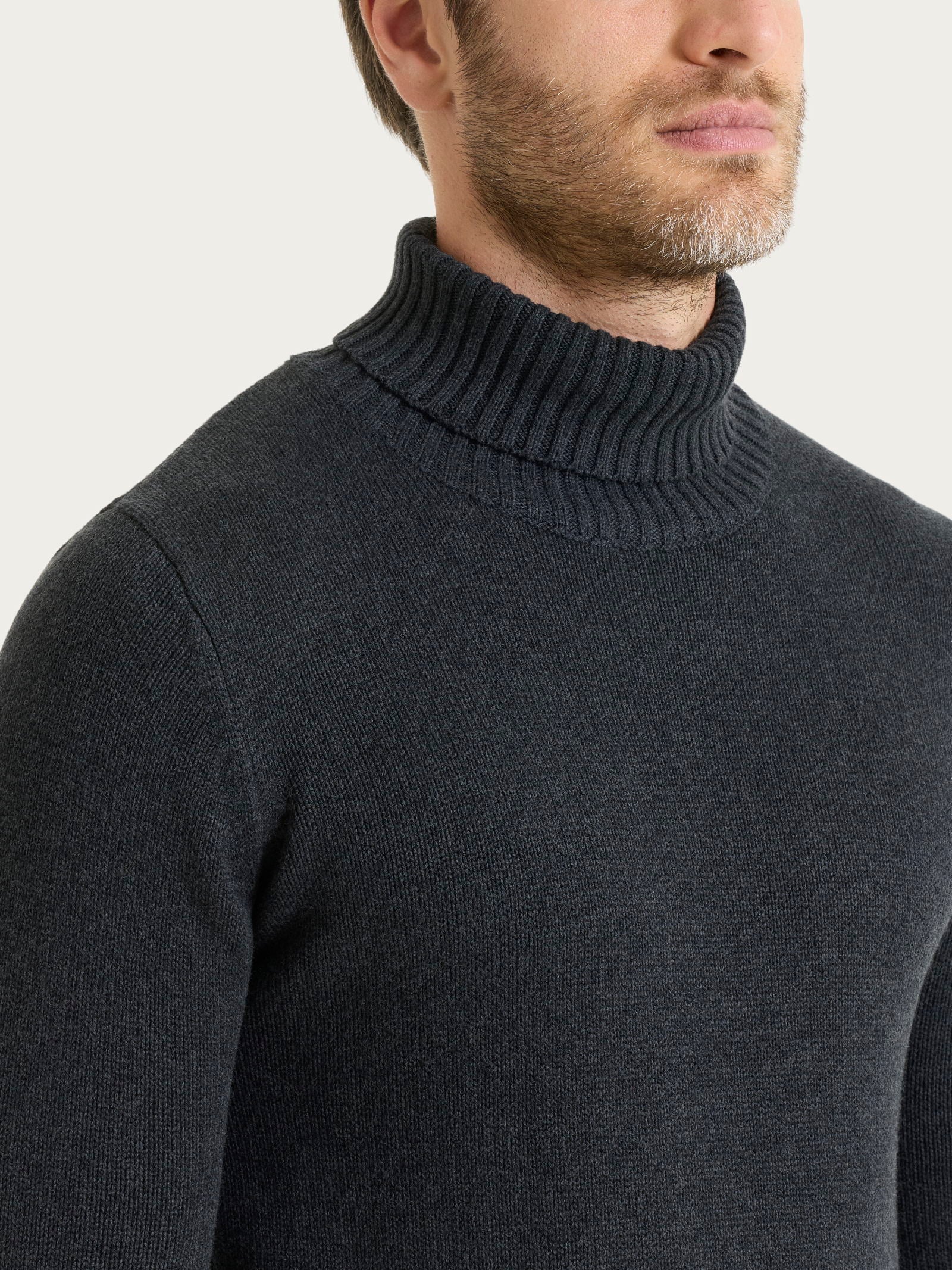 Ragno Winter Cotton lupetto uomo puro cotone Nero Mel.