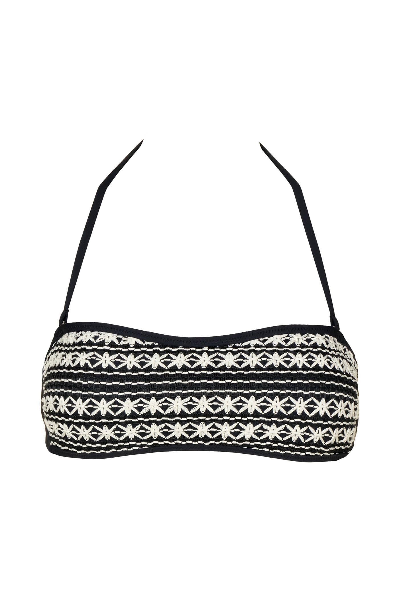 Goldenpoint Allure fascia bikini ricamata microfibra