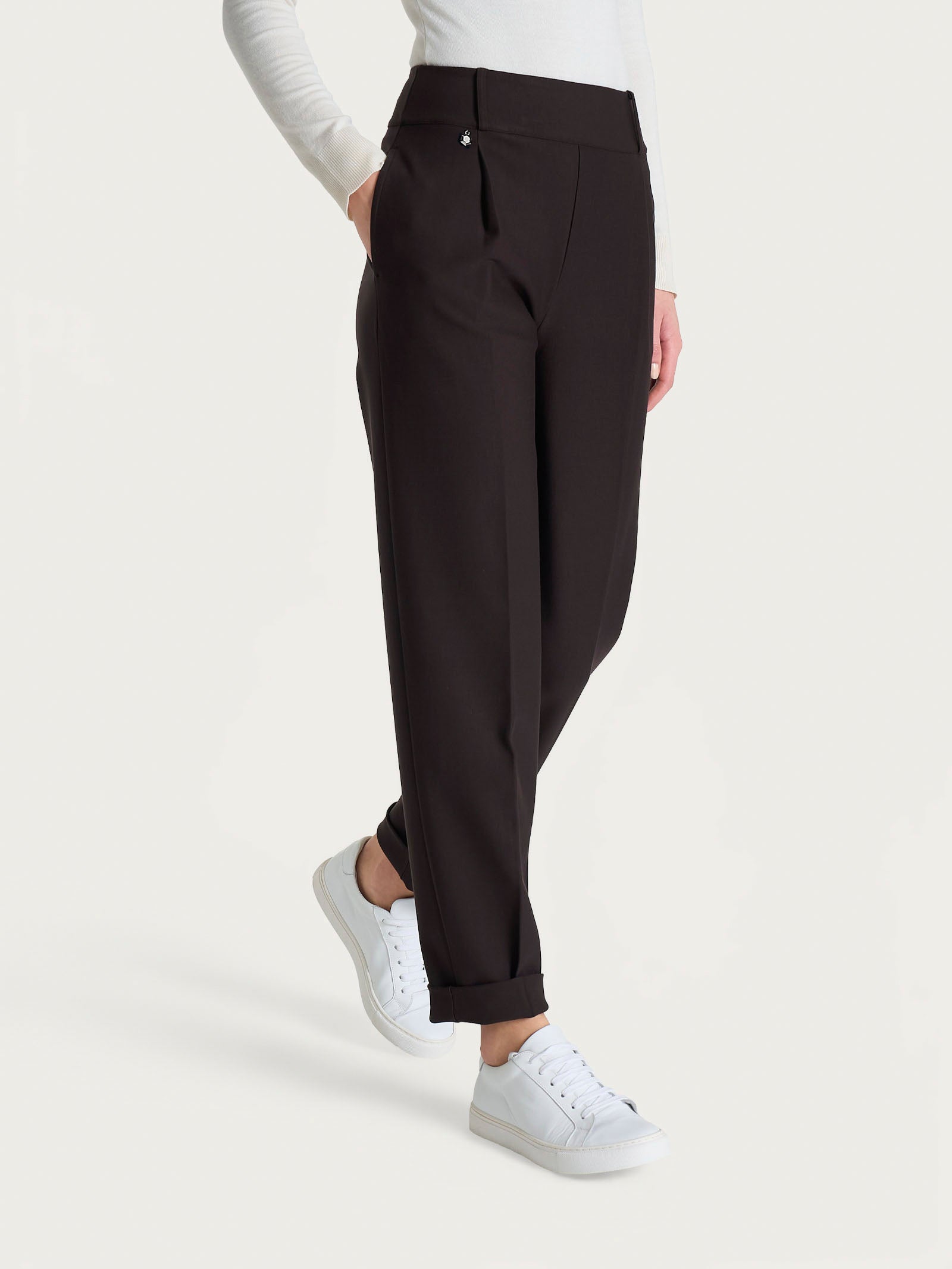 Ragno Compact Pantalone Carota Pinces pantalone chocolate torte tapered