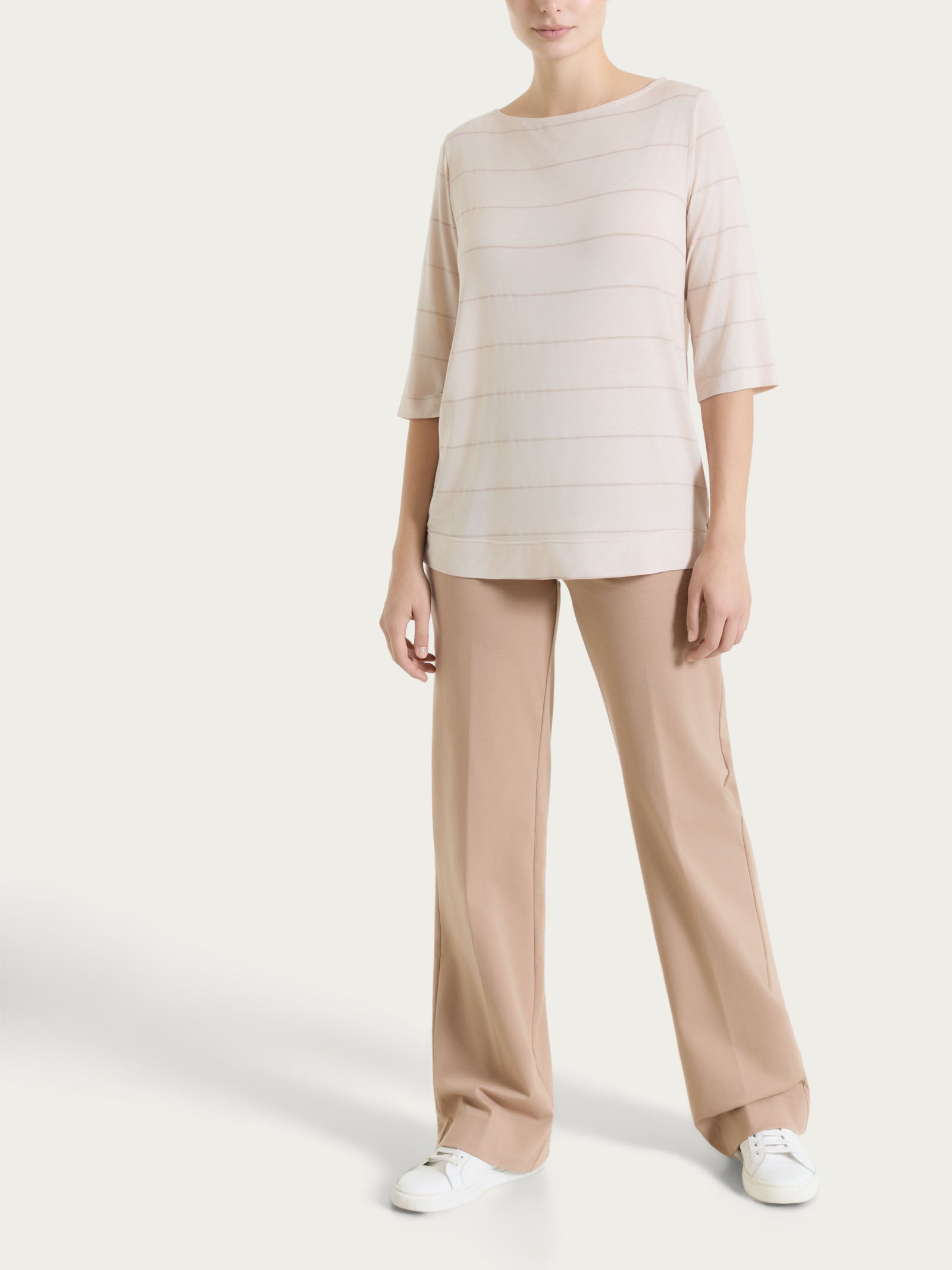 Ragno Compact Light Pantalone Ampio Warm Taupe Cotone