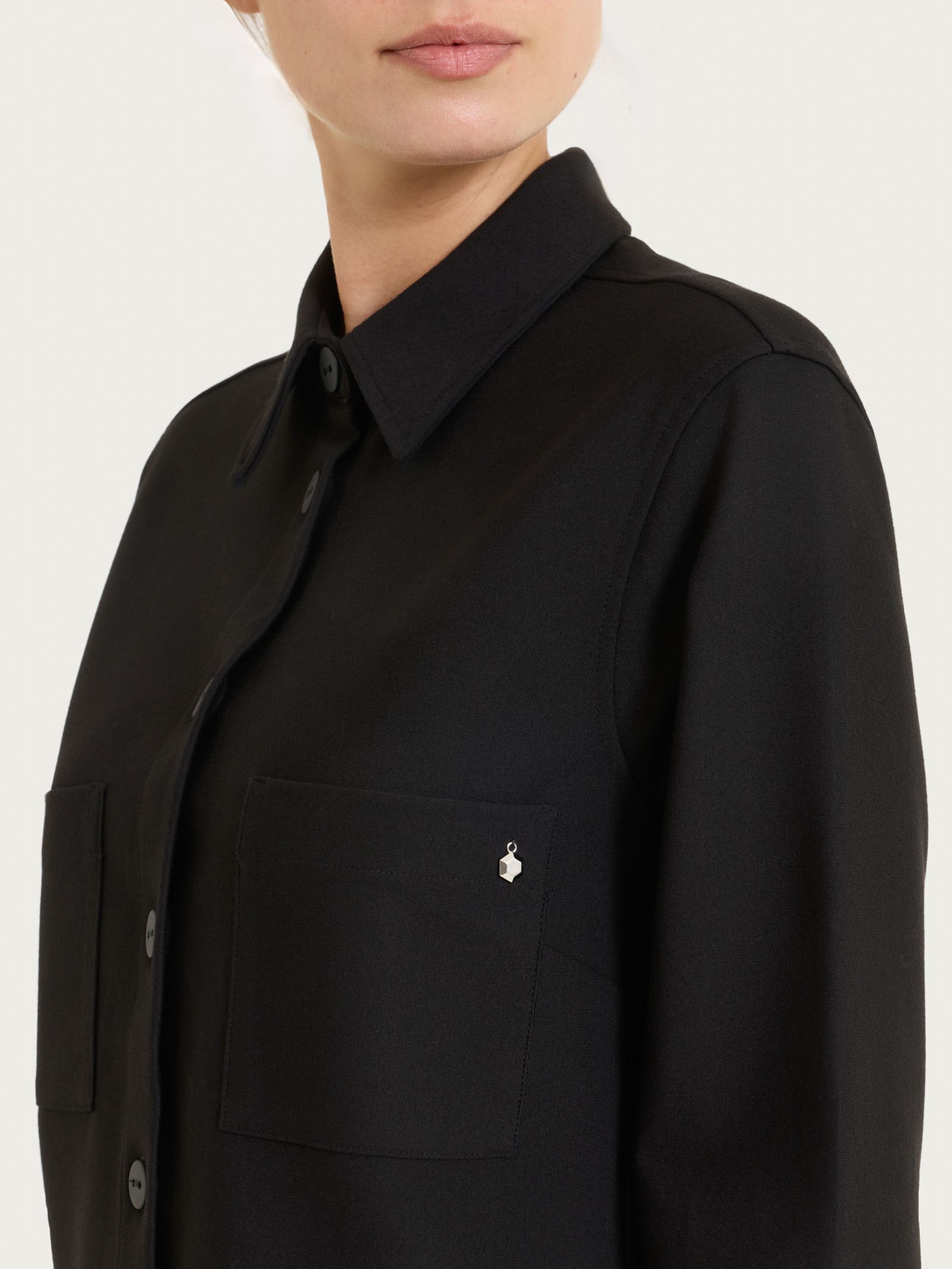 Ragno Compact Shacket giacca nero punto Milano