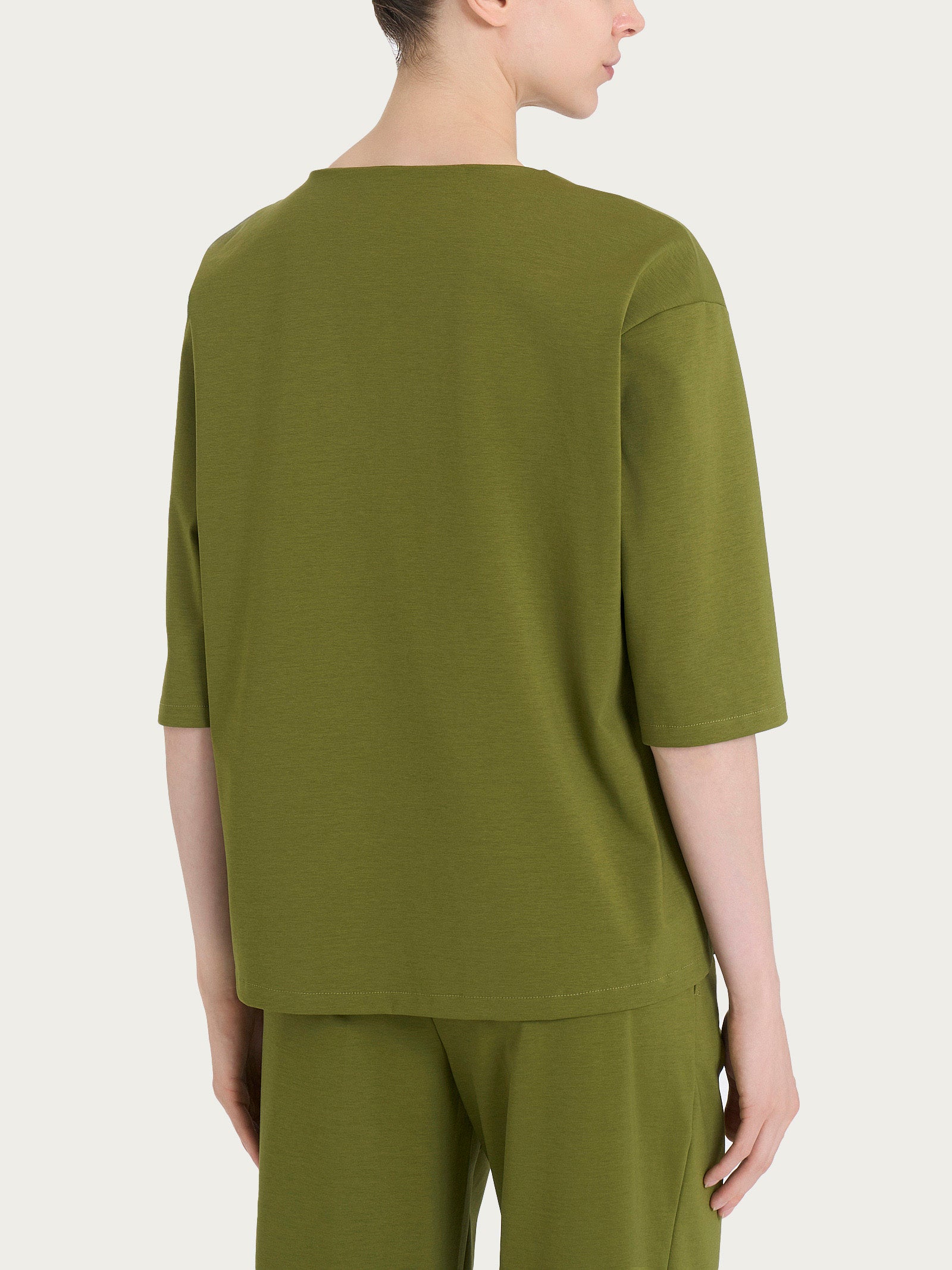 Ragno Compact Light maglia girocollo Sphagnum 3/4