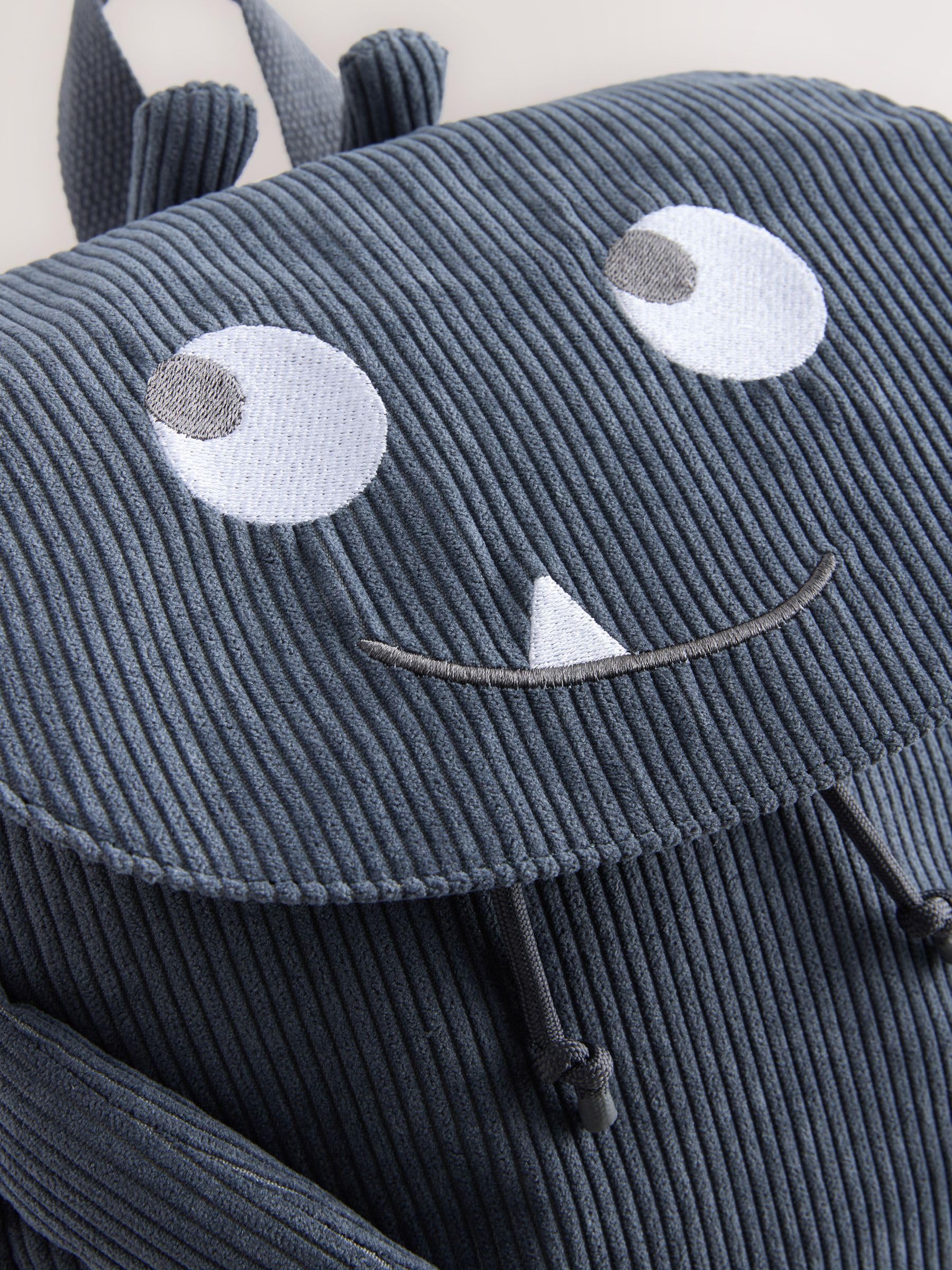 Next Zaino Mostro Bambino Blue Cord in Velluto