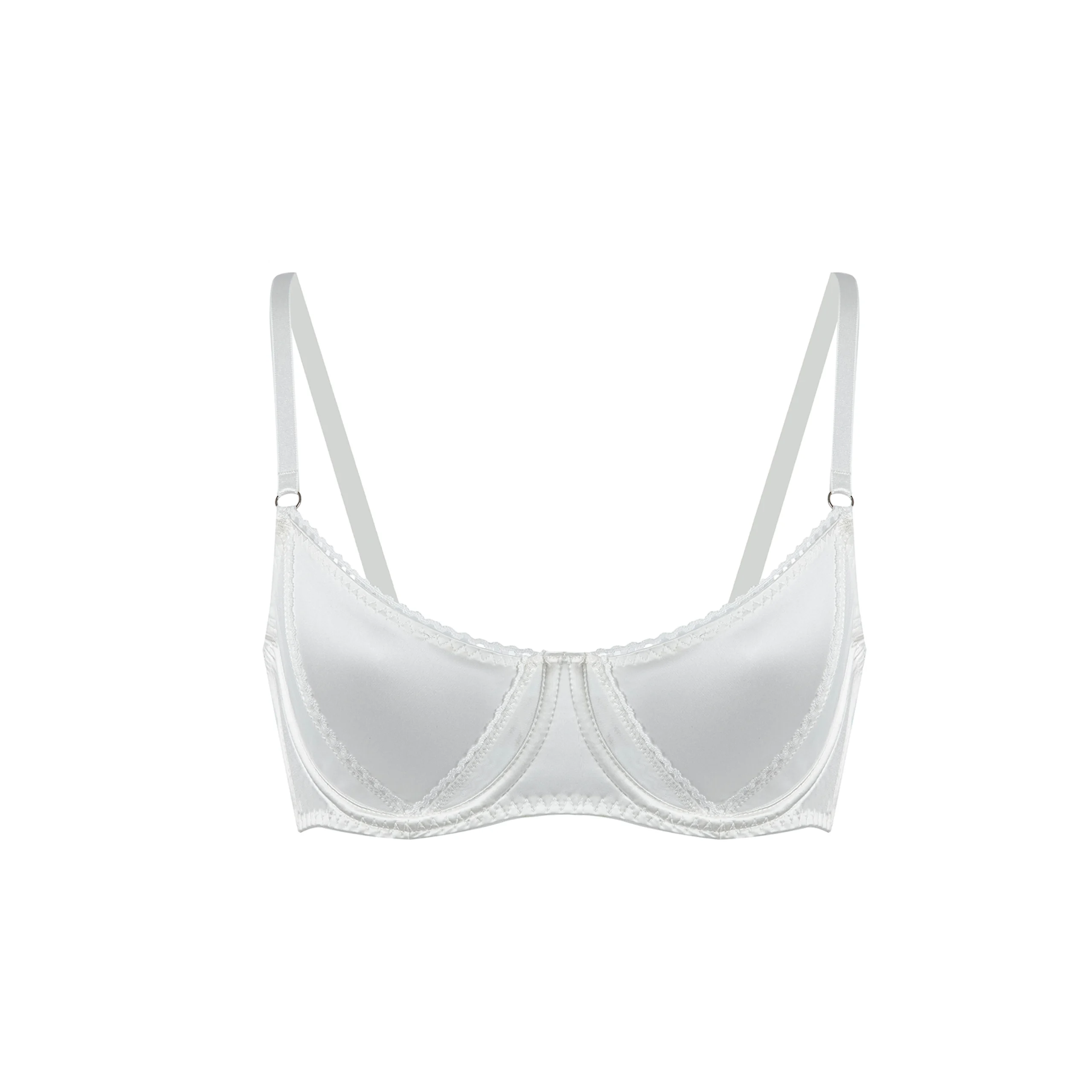 Maria Grazia Severi completo intimo bianco rete perizoma ferretto