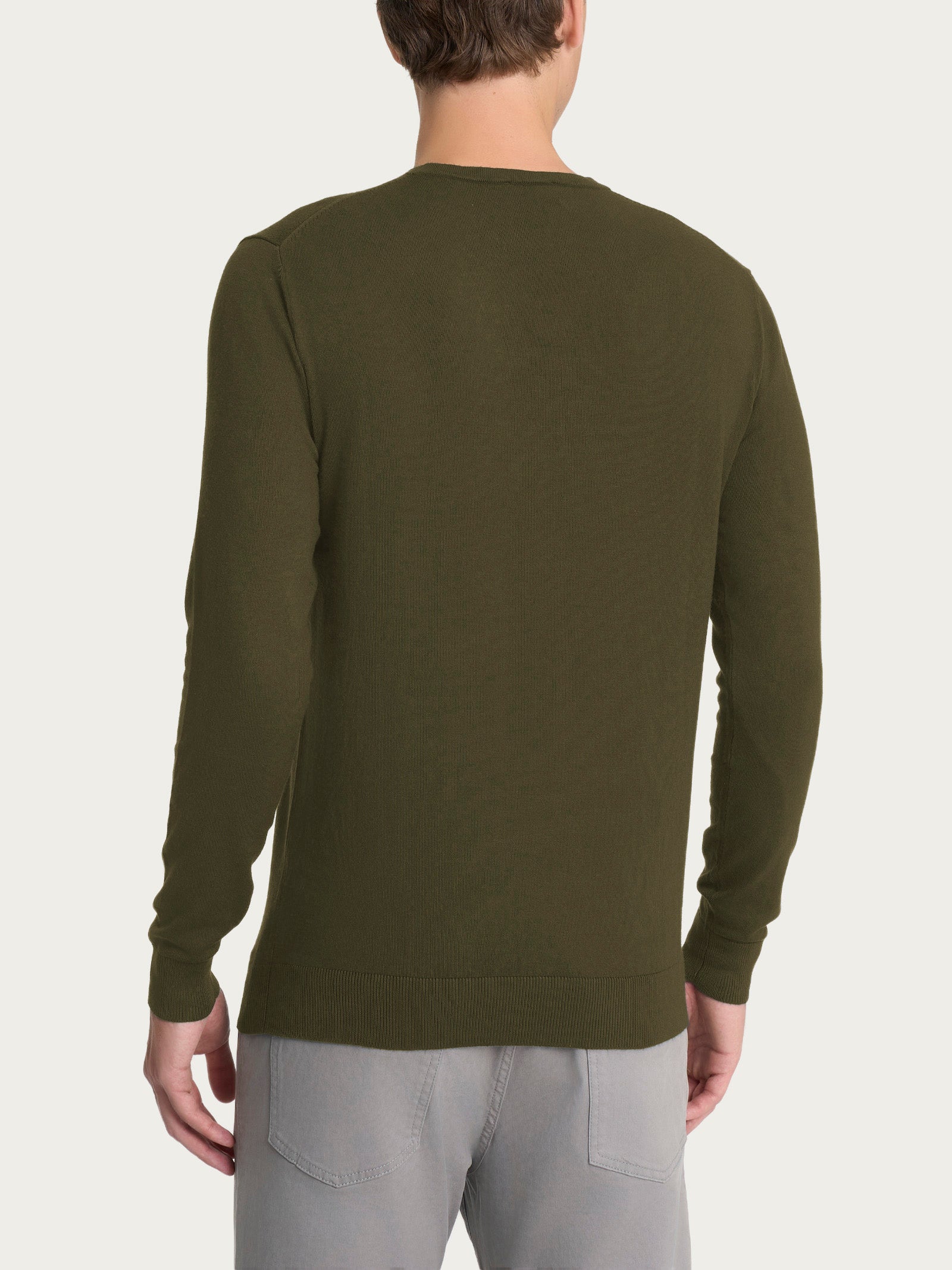 Ragno Four Seasons pull girocollo dark olive uomo