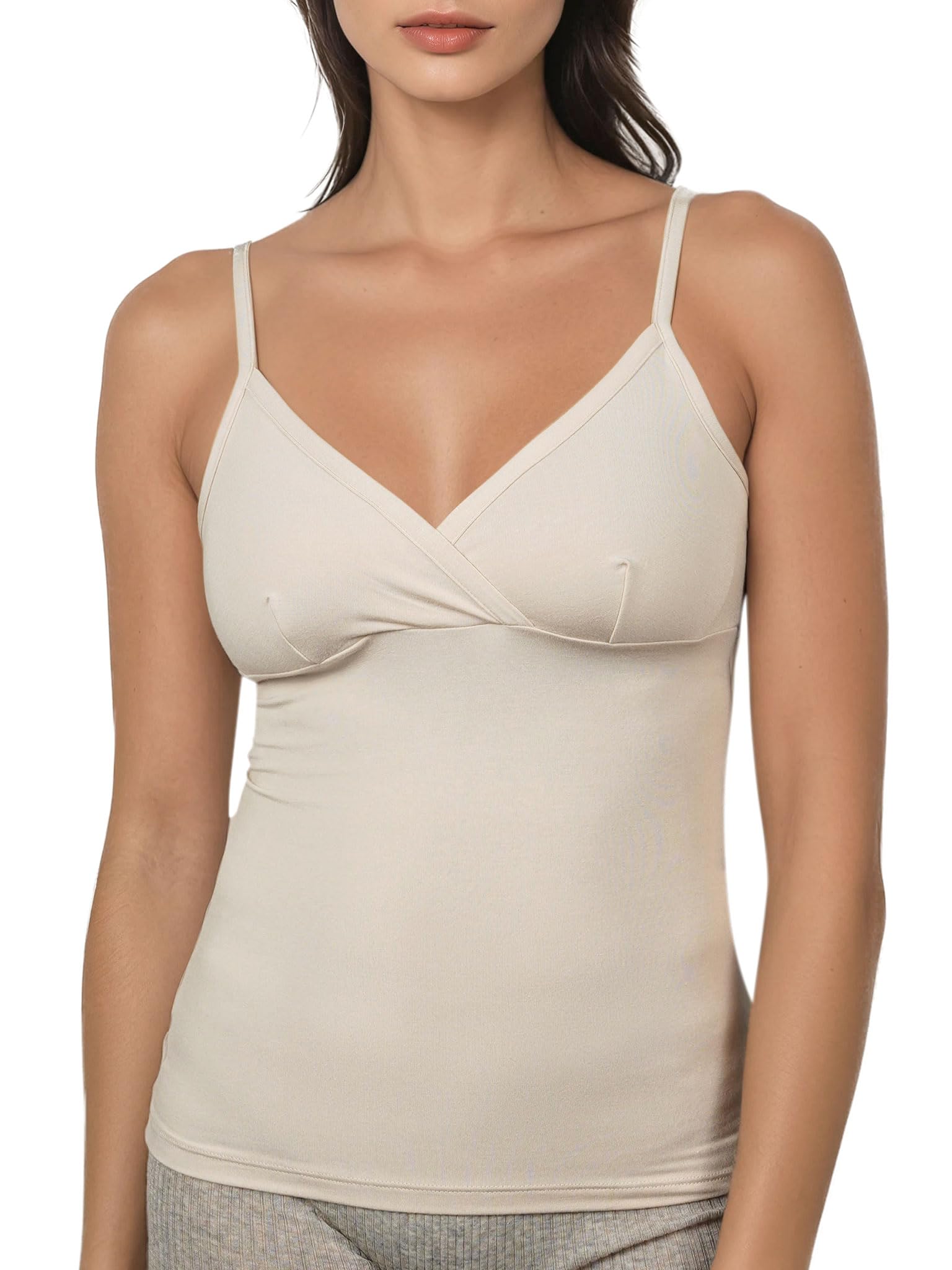 EGI 1133 canotta donna scollo a V micromodal