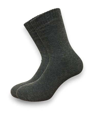 Lady C calzini uomo pile e lana 3 paia nero blu grigio caldi