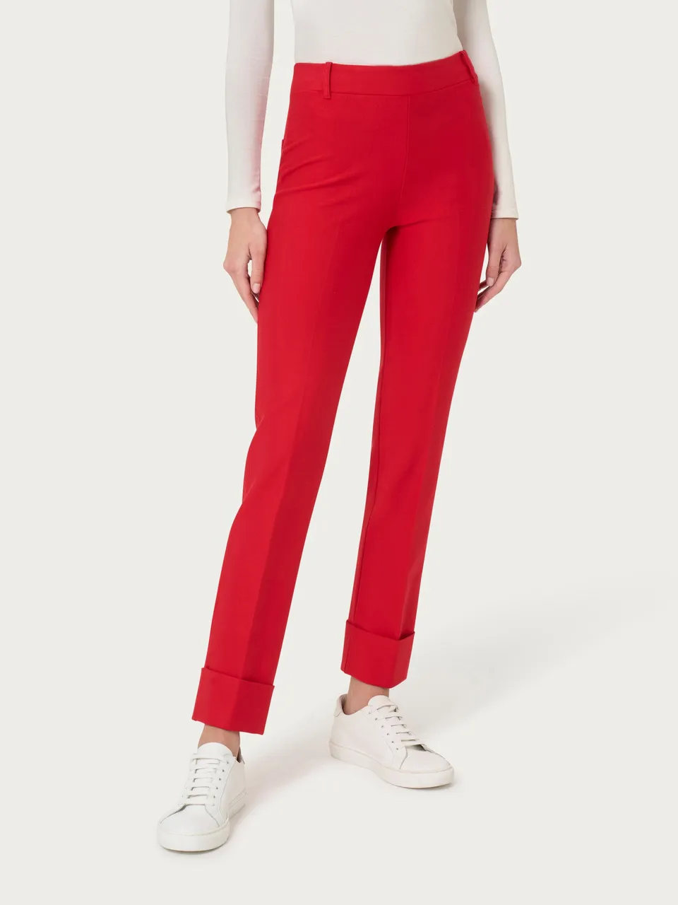 Ragno Compact The Straight Leg pantalone salsa slim