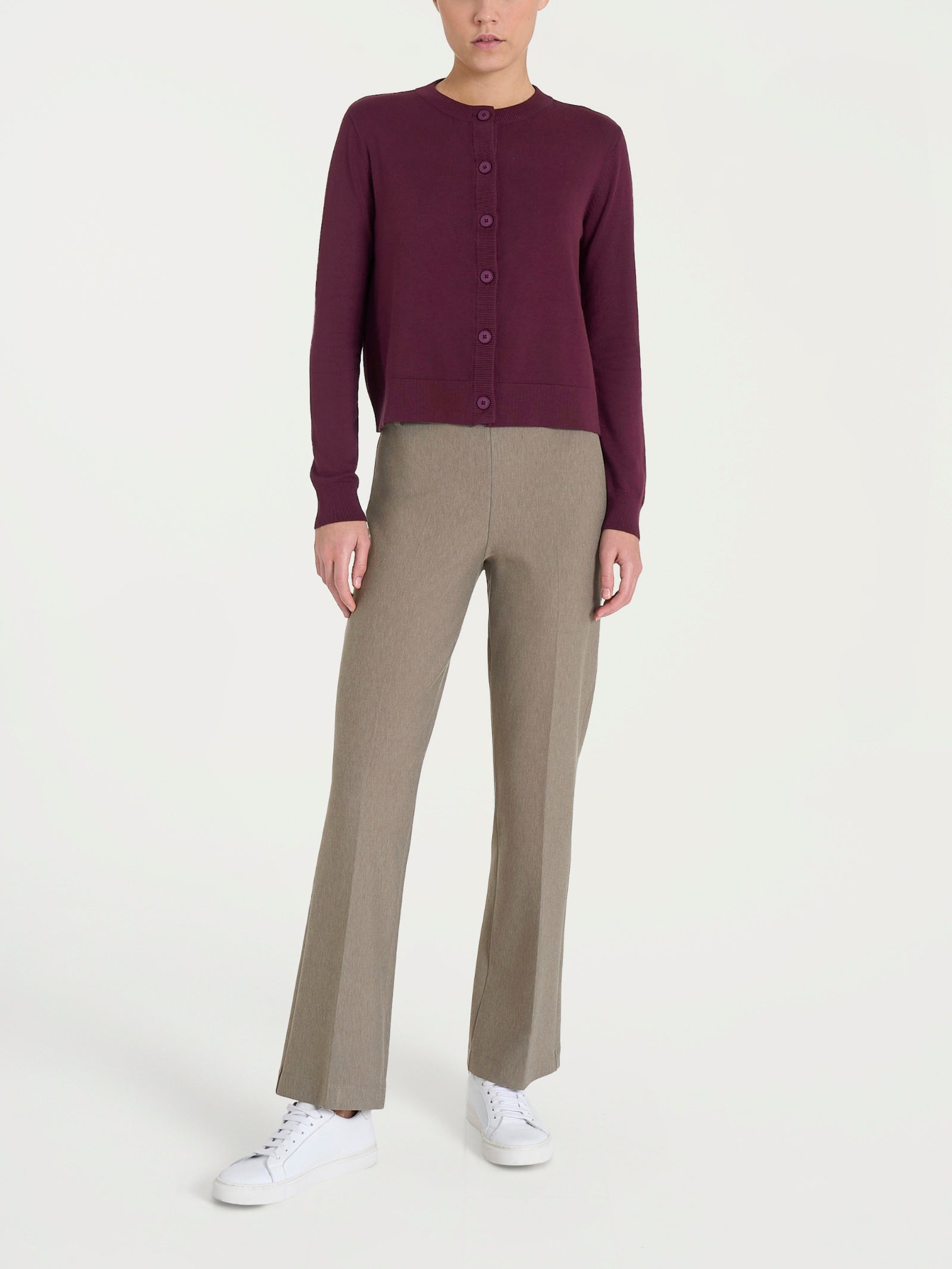 Ragno Four Seasons cardigan corto fig bottoni