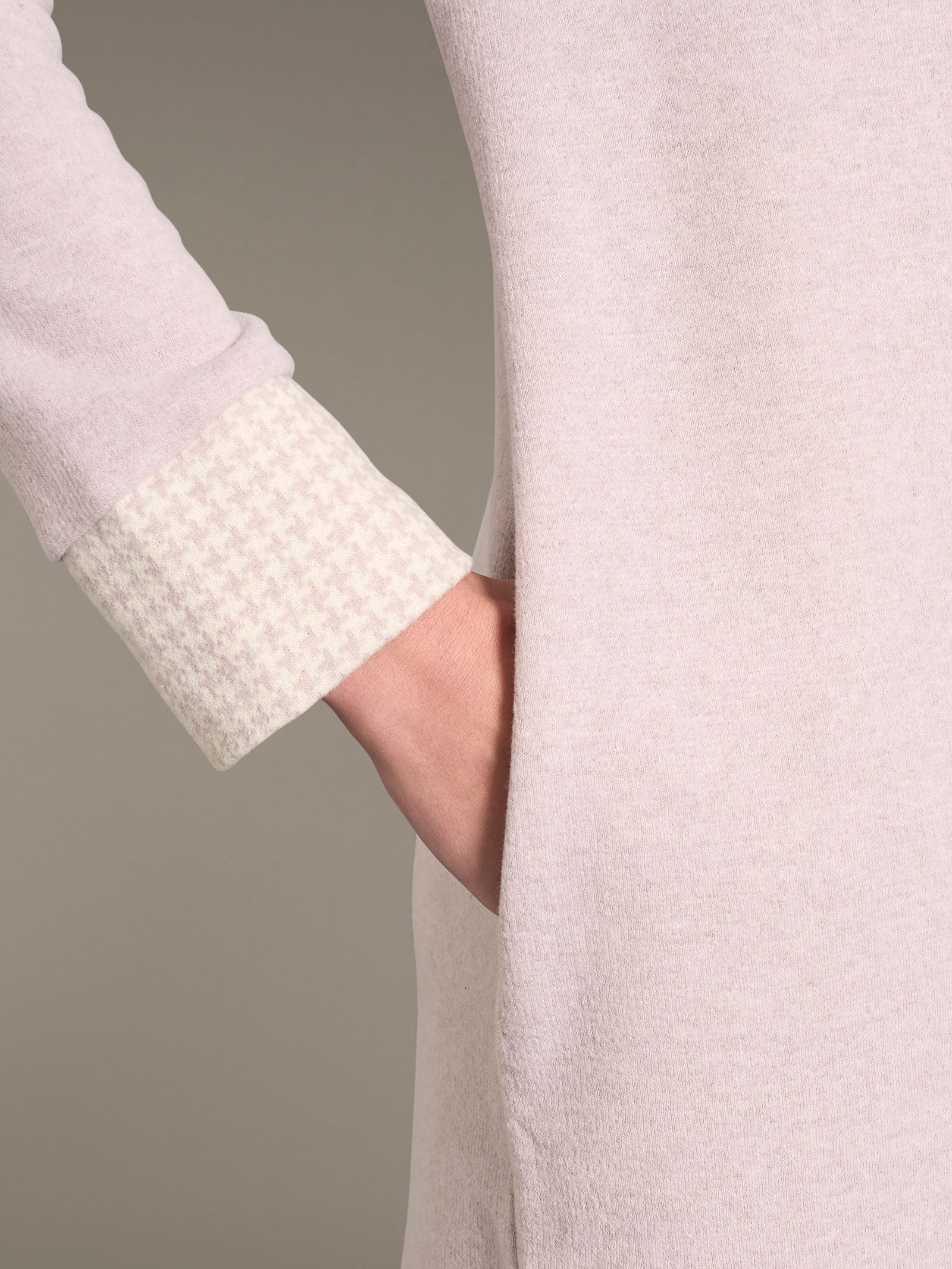 Ragno Cotton Eco Pile vestaglia lunga aperta Fant. Mirtillo pile