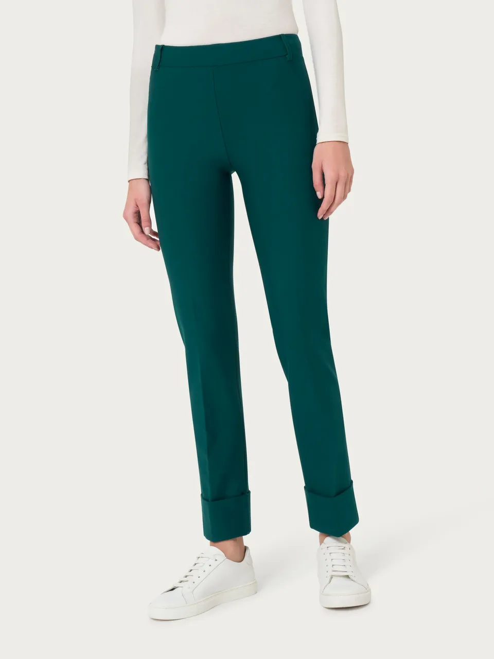 Ragno Compact Pantalone Slim Dritto Verde Rain Forest