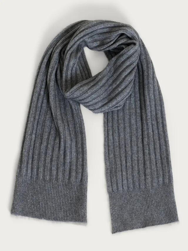 Ragno Natural Soft sciarpa unisex ferro melange calda