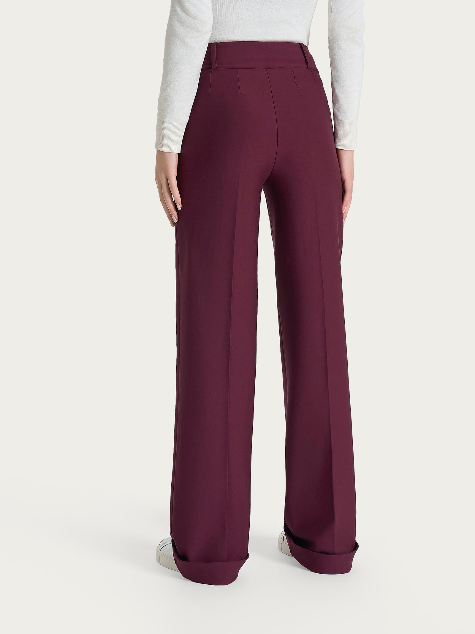 Ragno Compact pantalone ampio Fig wide leg