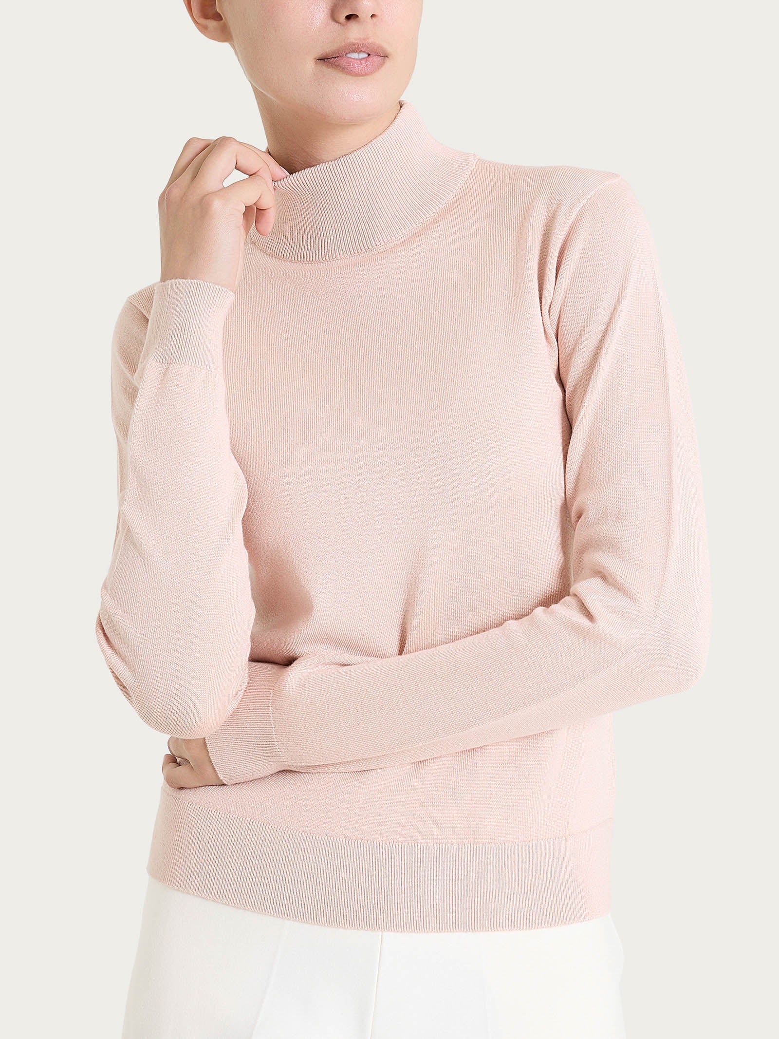 Ragno Four Seasons Lupetto Cameo Rose in viscosa