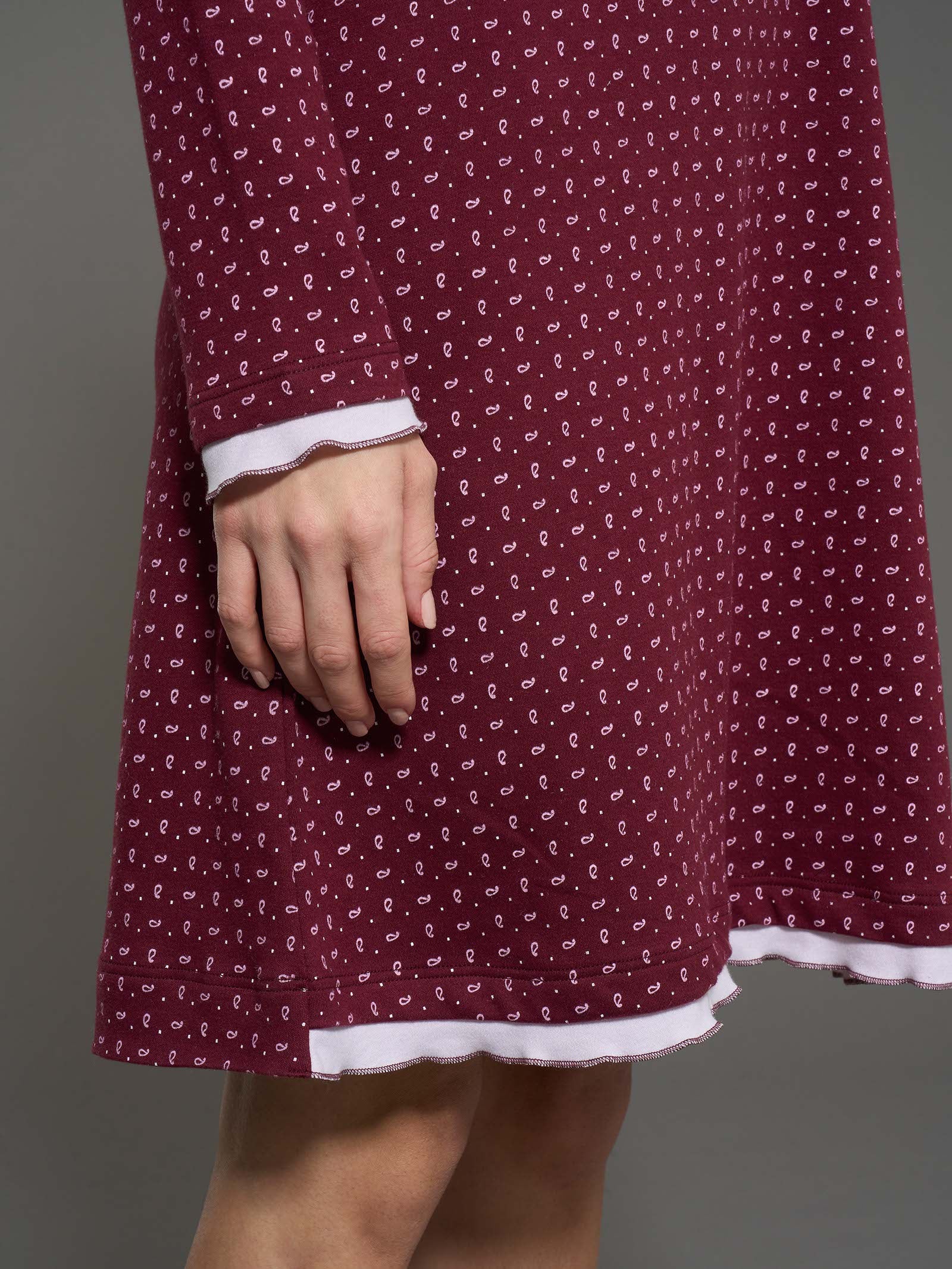 Ragno camicia da notte serafino Zinfandel caldo cotone