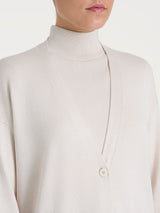Ragno Four Seasons Buttoned Over Cardigan Viscosa Champignon