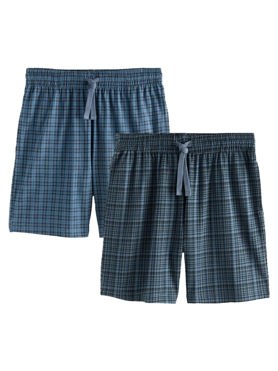 Next Set 2 Shorts Pigiama a Scacchi Jersey Uomo
