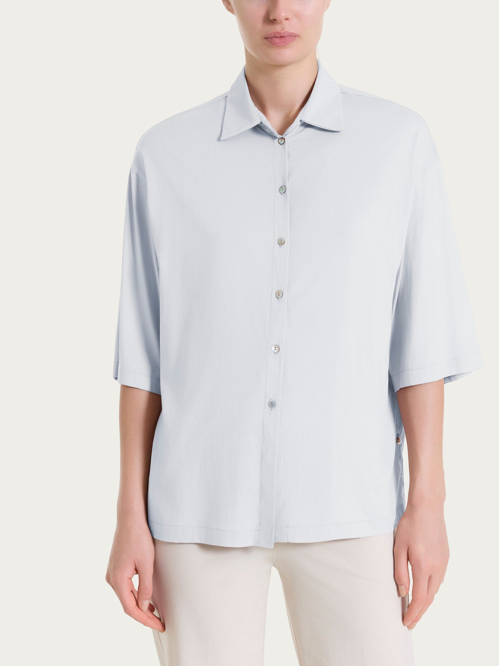 Ragno Voile Stretch Camicia 3/4 Lilac Hint viscosa
