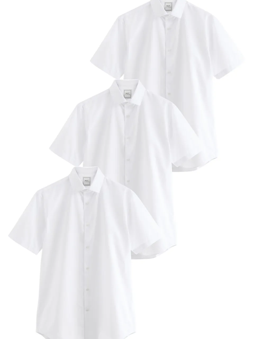 Next Camicia Easy-Care Maniche Corte Uomo 3 Pezzi
