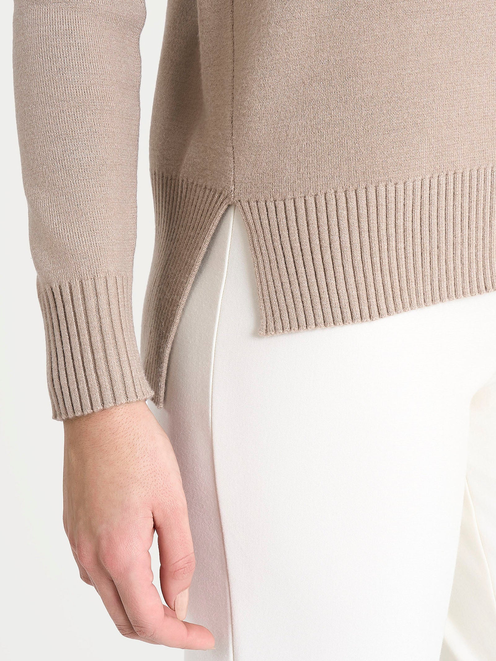 Ragno Super Soft maglia girocollo cammello viscosa