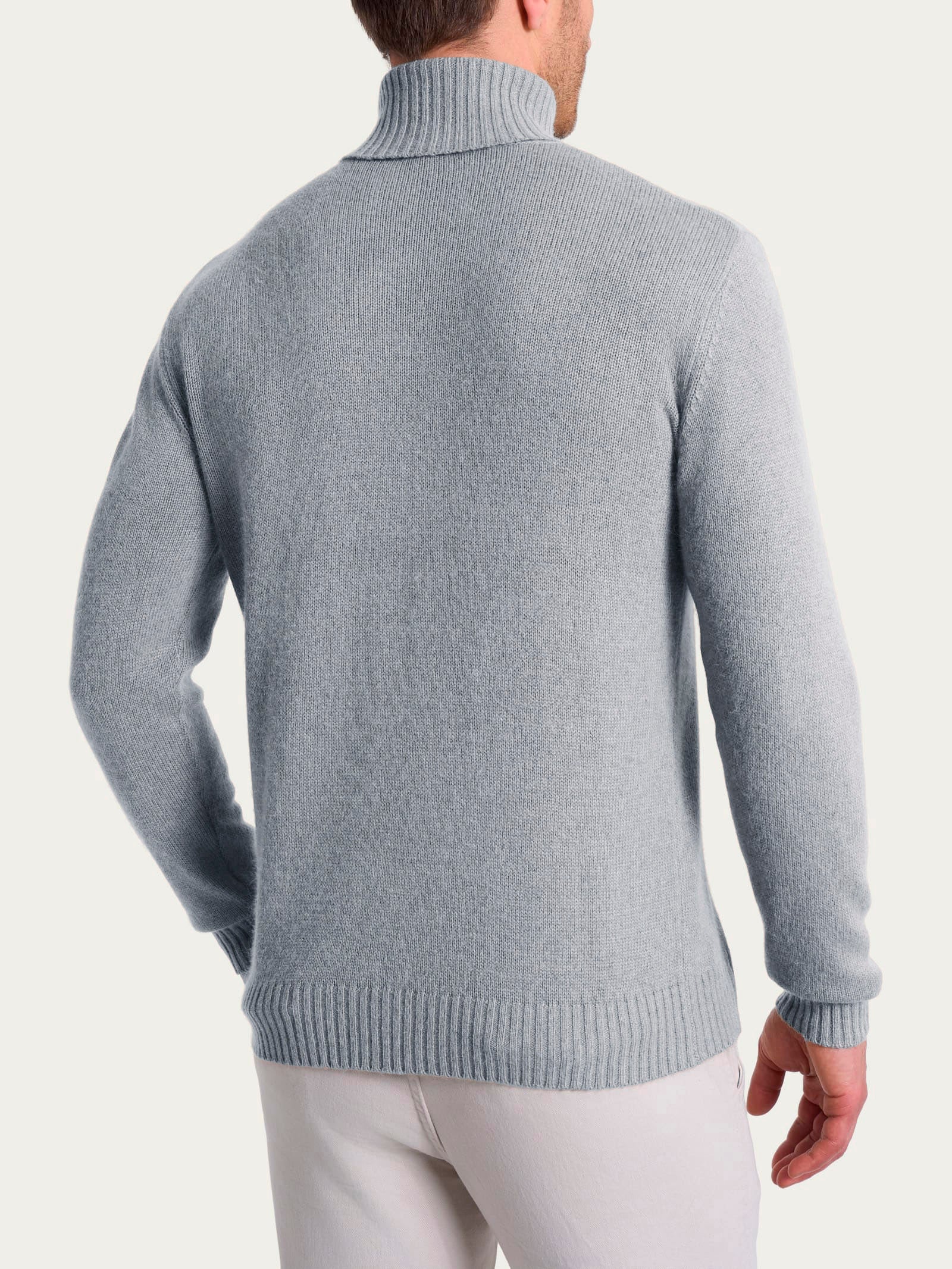 Ragno Natural Soft dolcevita uomo ghiaia misto viscosa