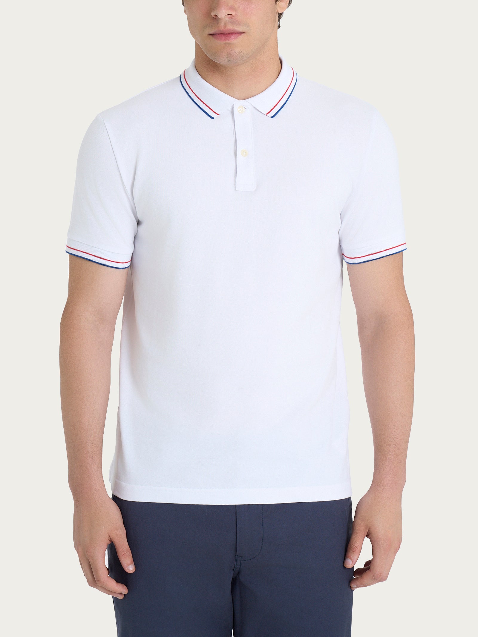 Ragno Polo Manica Corta Eco Cotton Piquet Fant.White