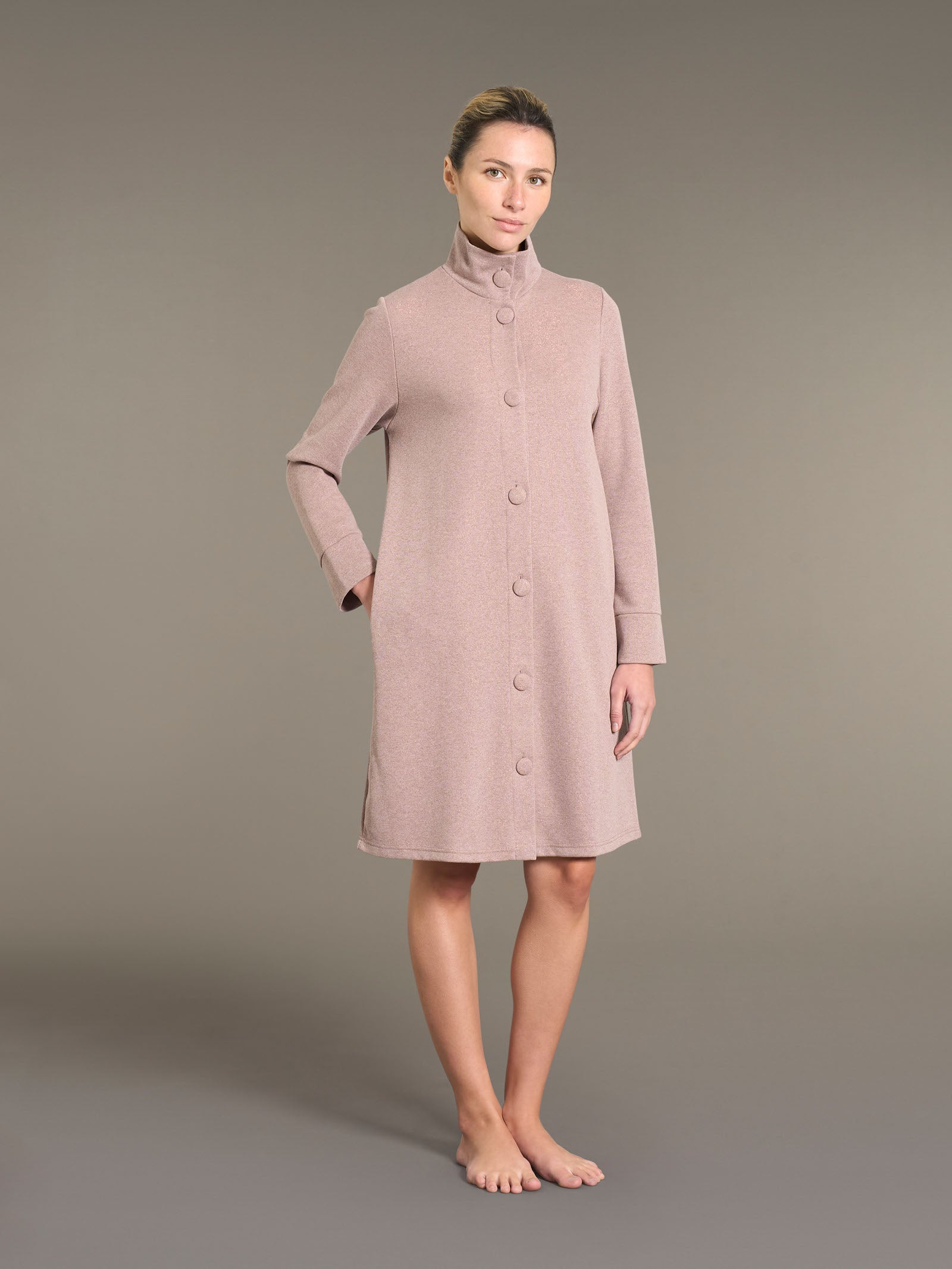 Ragno Cotton Eco Pile Vestaglia Corta Donna Terra calda